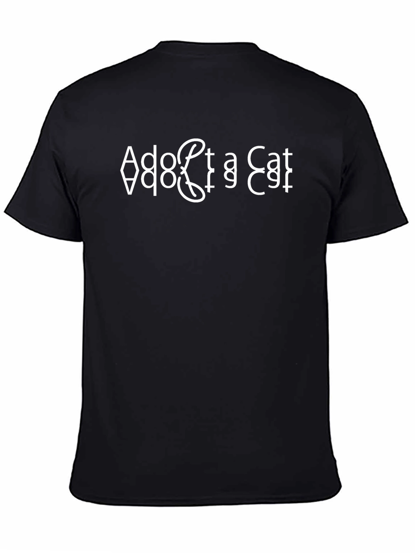 Adopt a Cat Graphic Tee - Quirky Design