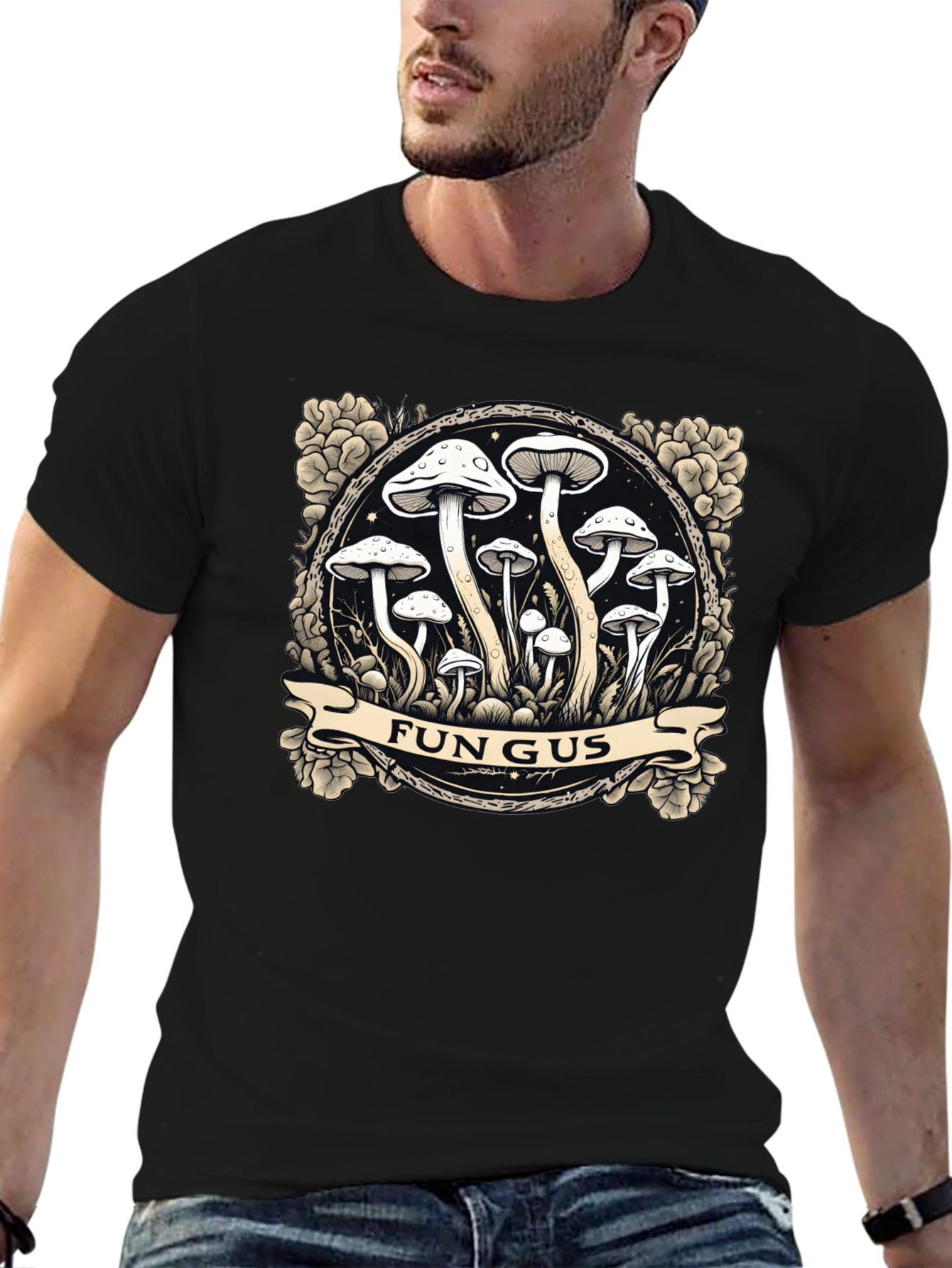 Fungus Graphic Tee - Unique Mushroom Design