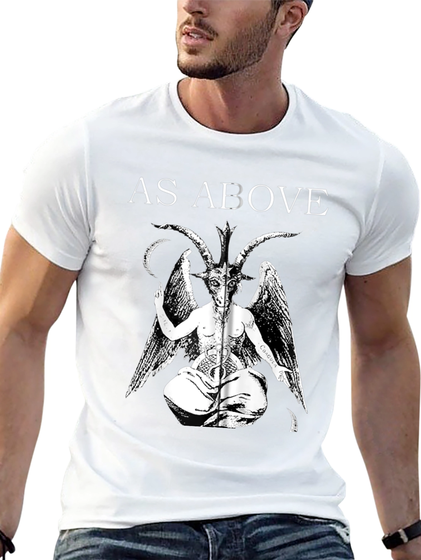 As Above So Below Baphomet T-Shirt