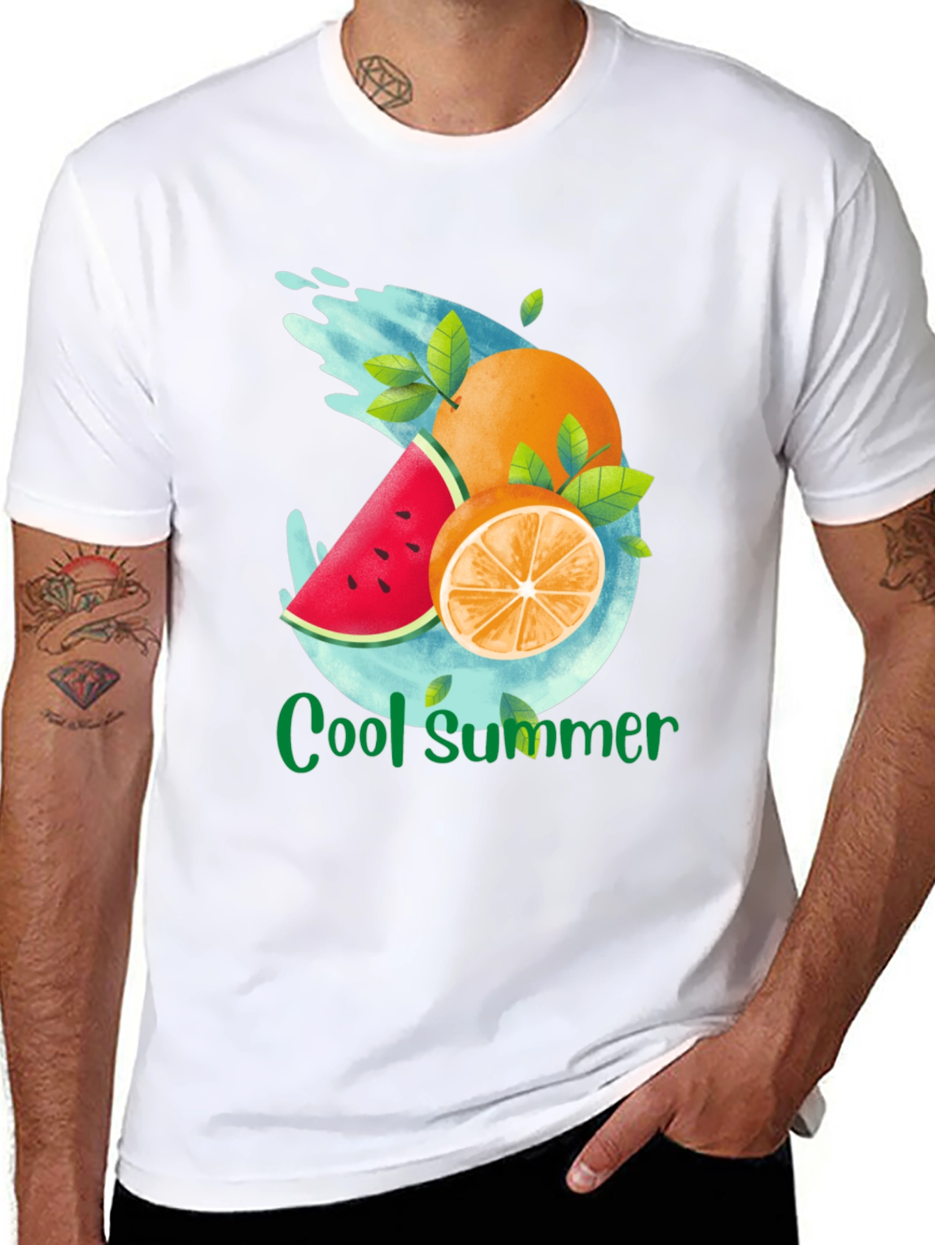 Cool Summer Fruit Graphic T-Shirt