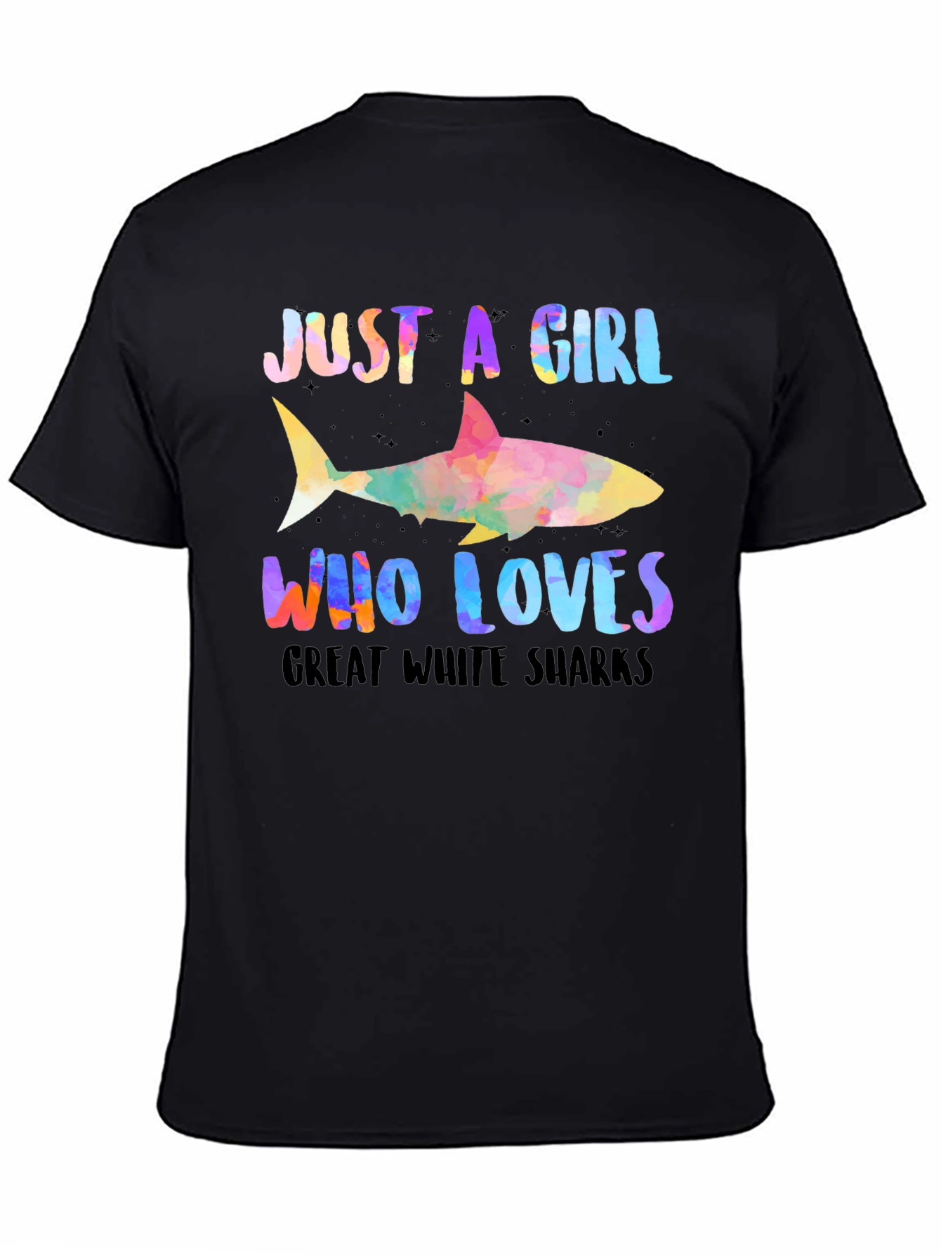 Girl Who Loves Sharks Graphic Tee