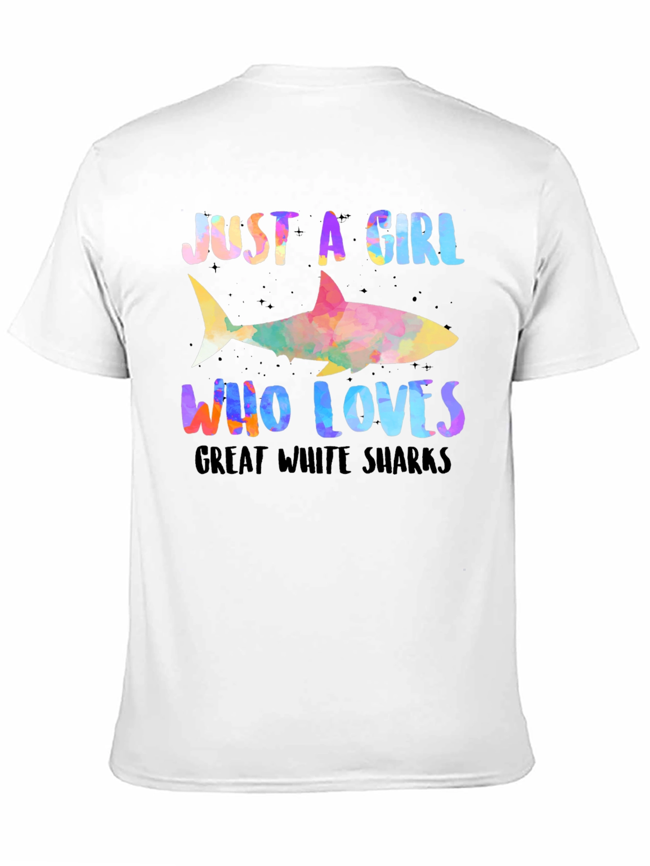 Girl Who Loves Sharks Graphic Tee