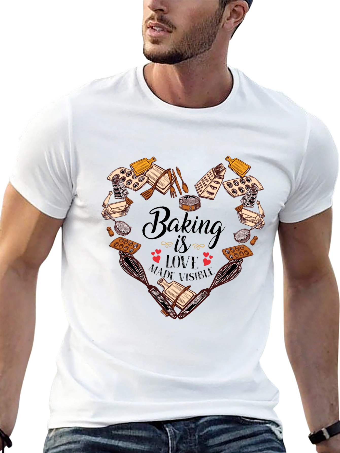 Baking is Love T-Shirt - Kitchen Enthusiast Apparel