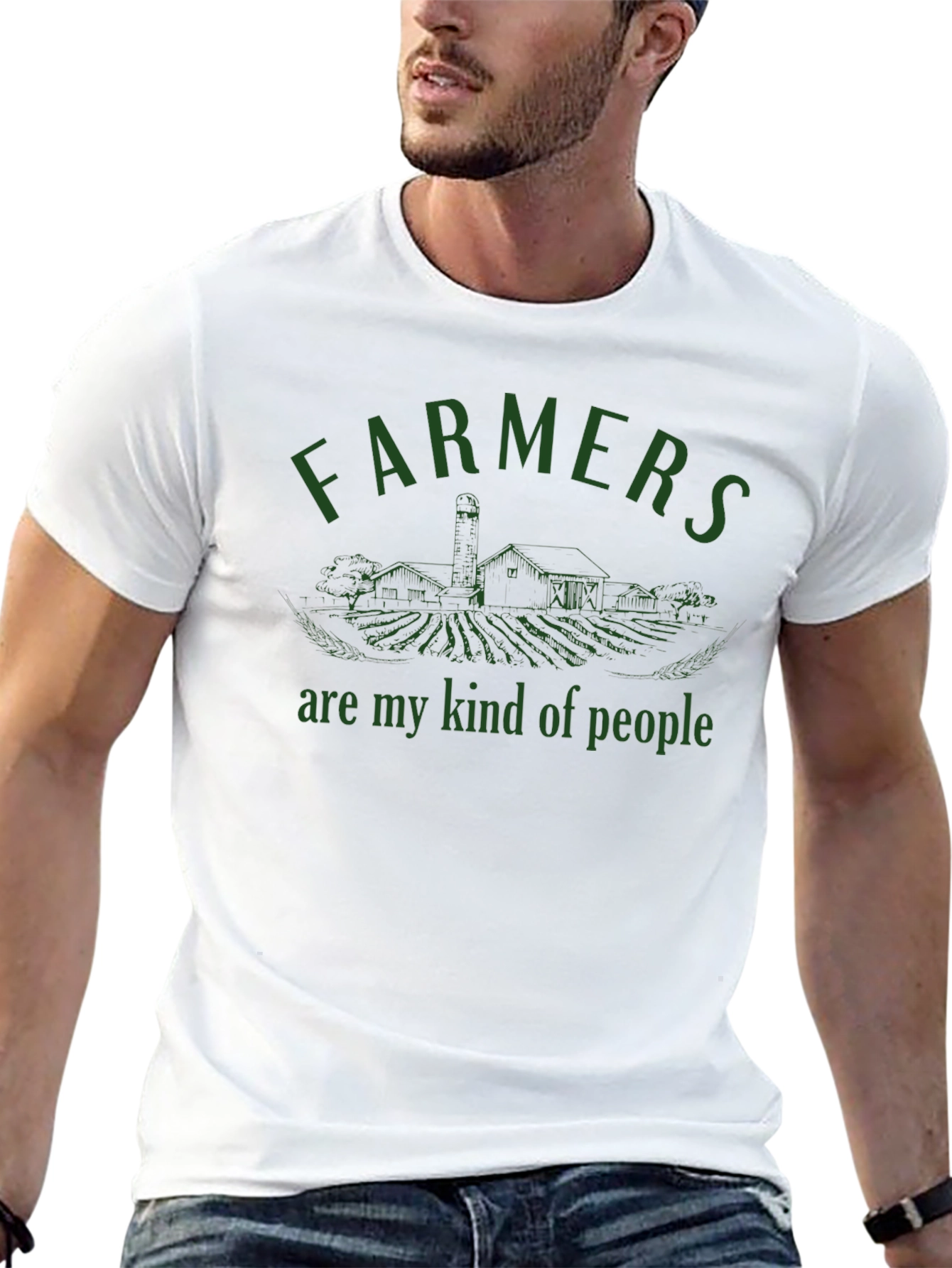 Farmers Are My Kind of People Black T-Shirt