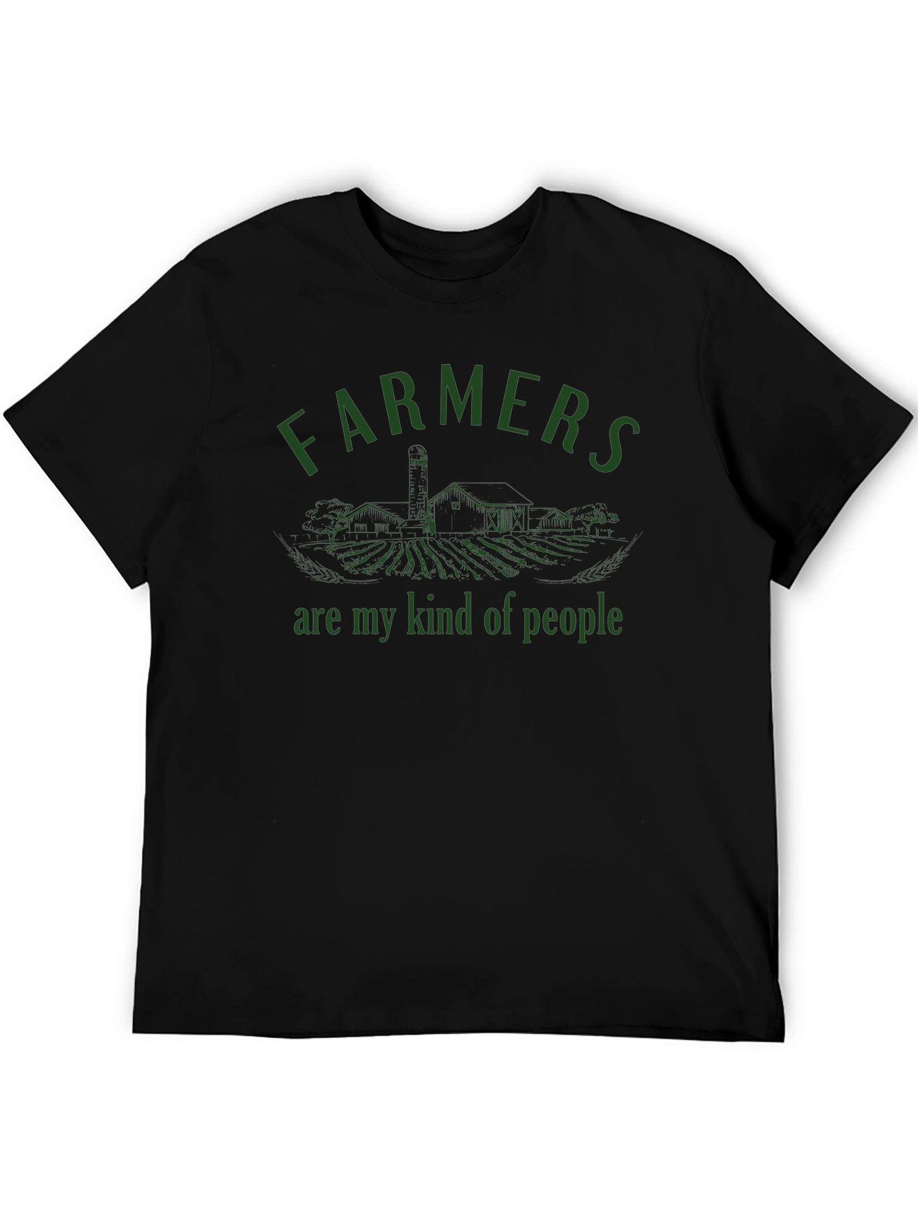 Farmers Are My Kind of People Black T-Shirt