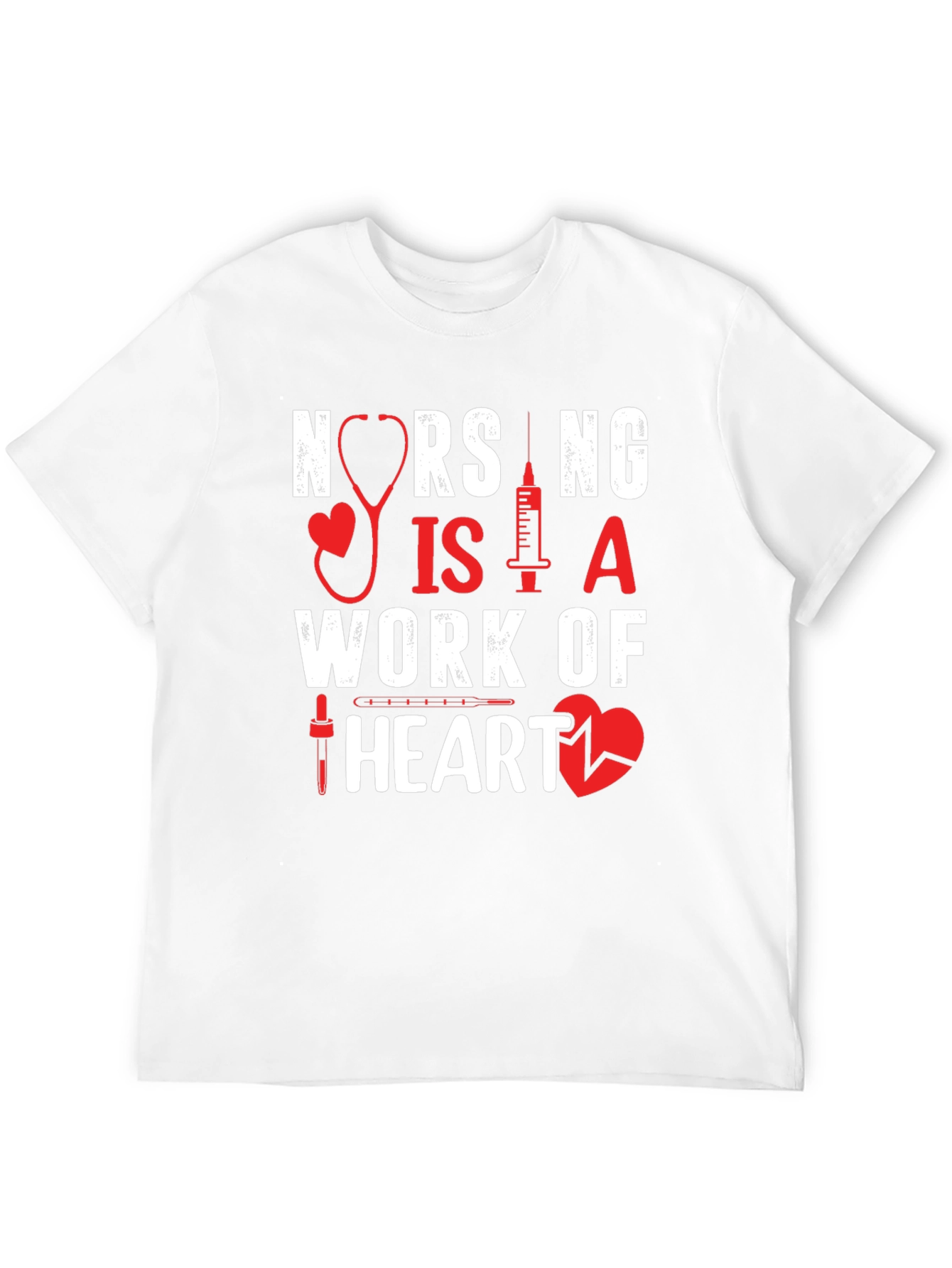 Nursing is a Work of Heart T-Shirt