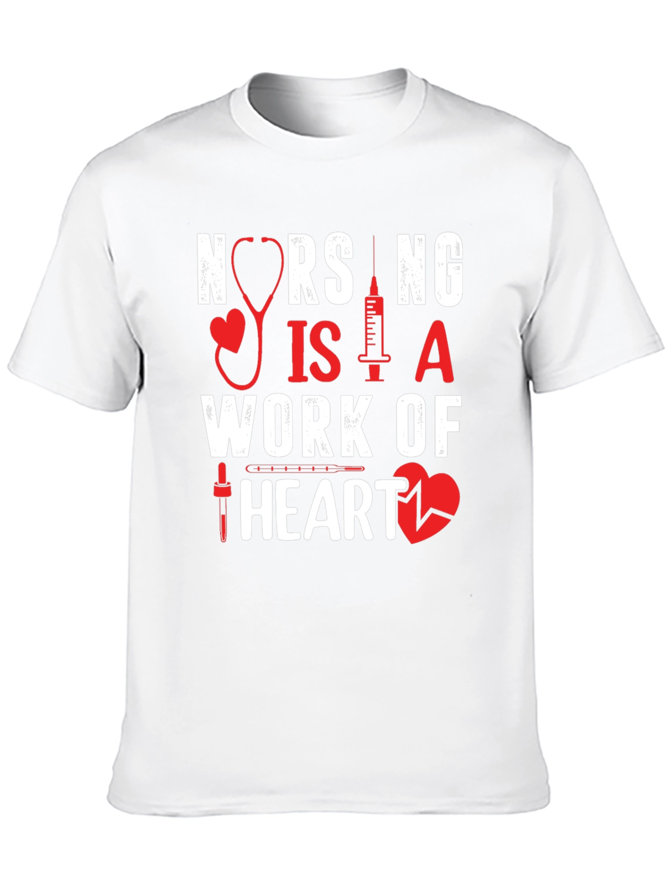 Nursing is a Work of Heart T-Shirt