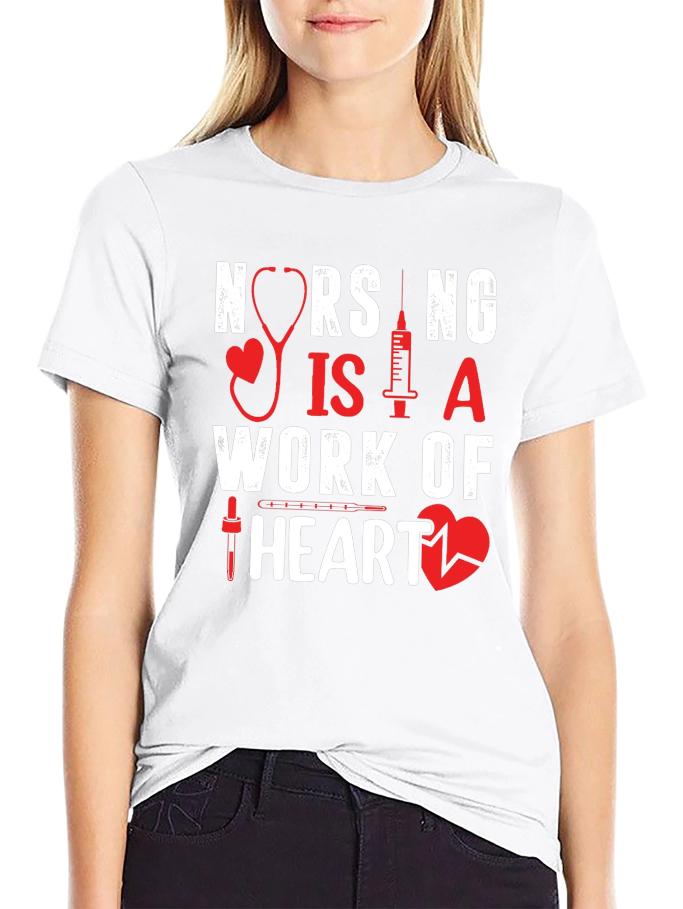 Nursing is a Work of Heart T-Shirt