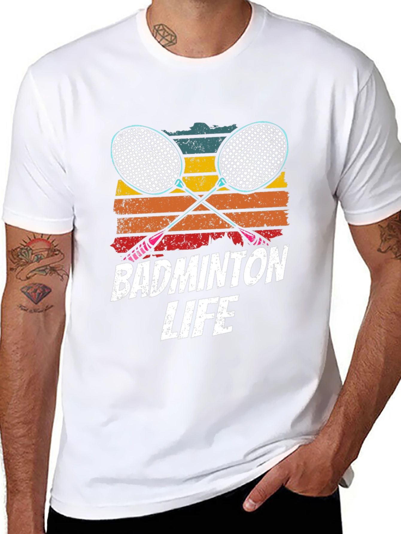 Badminton Life T-Shirt - Retro Style