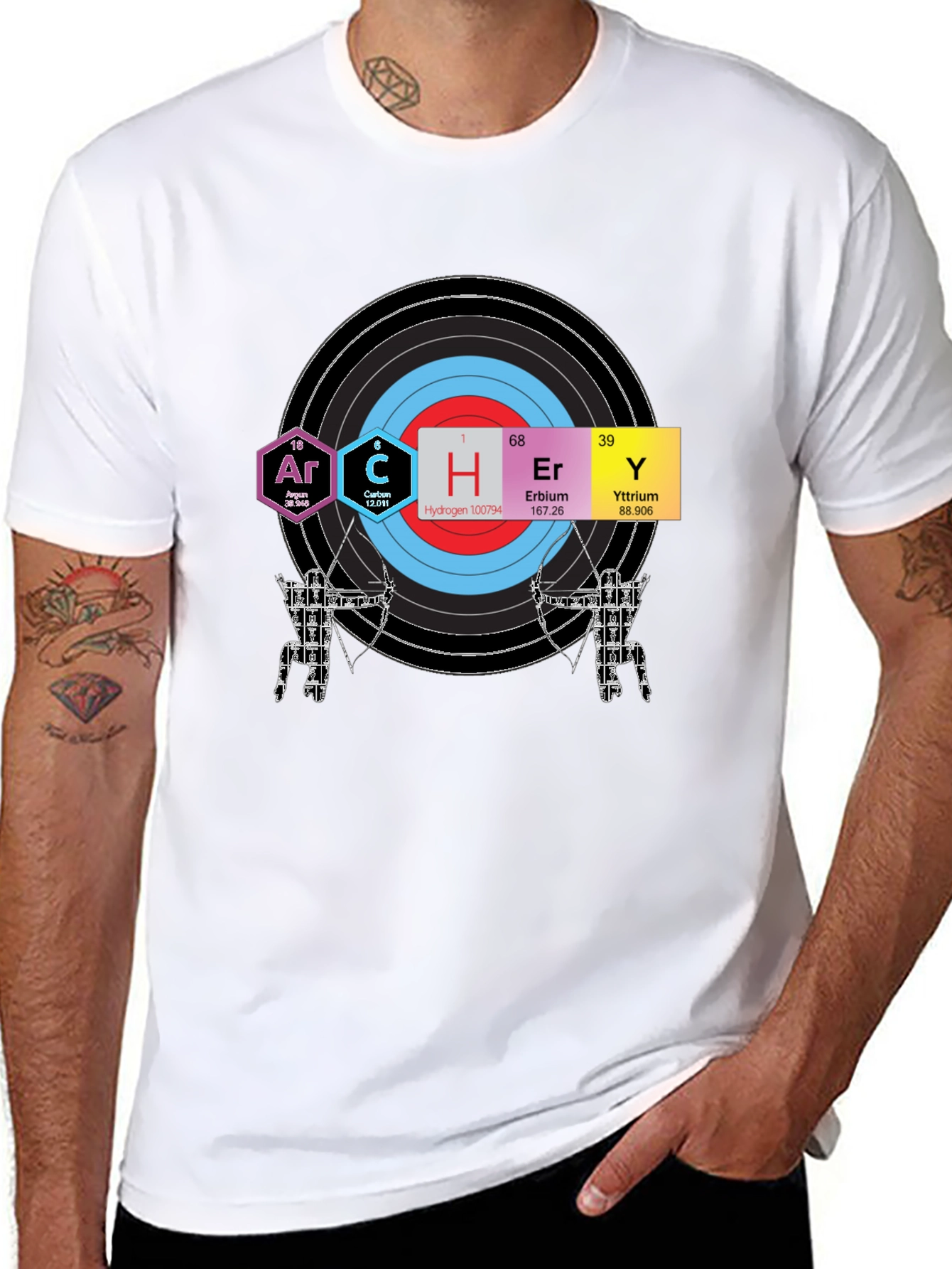 Periodic Table Archery T-Shirt - Science Humor Gift