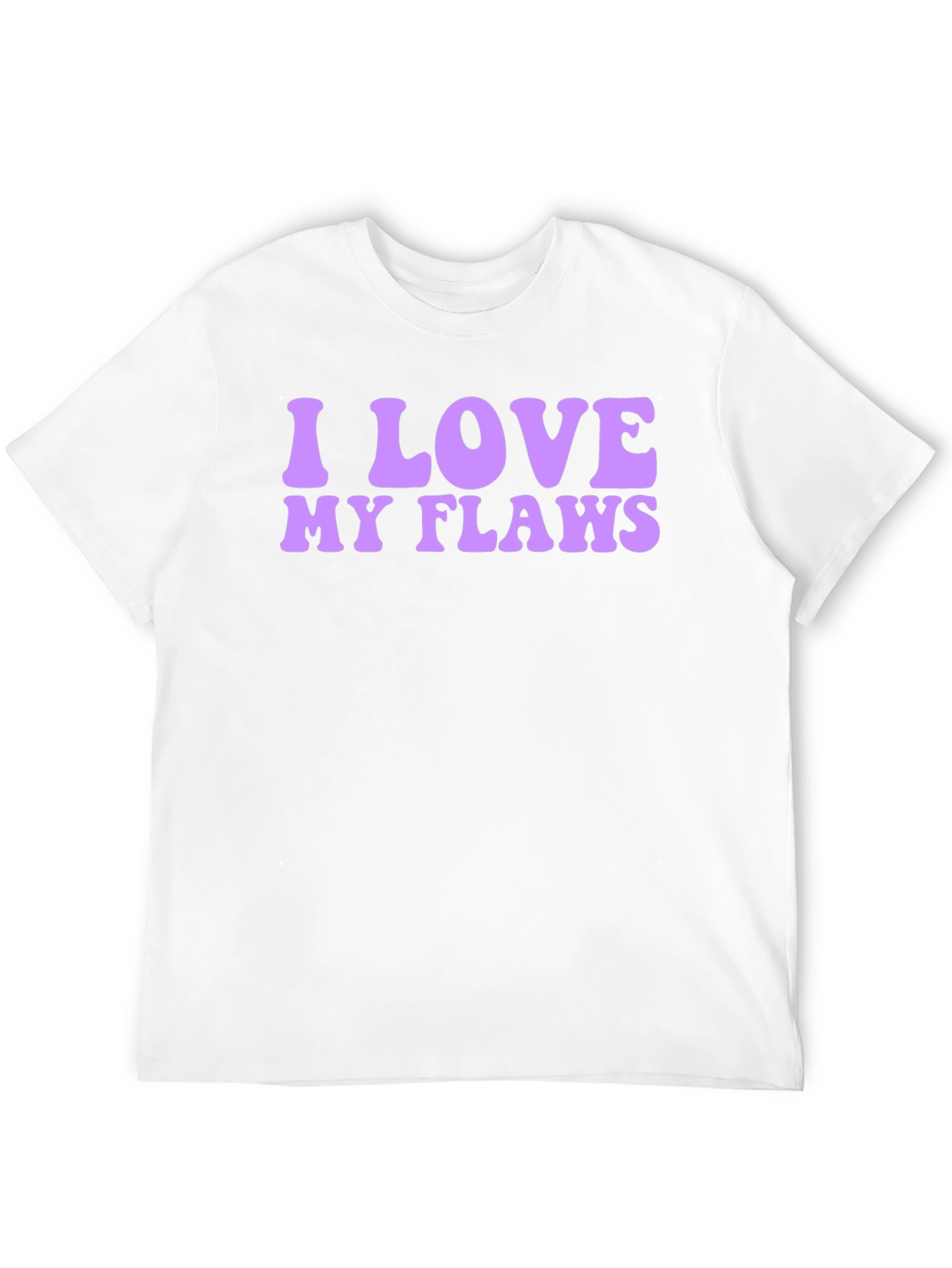 I Love My Flaws Graphic Tee - Black