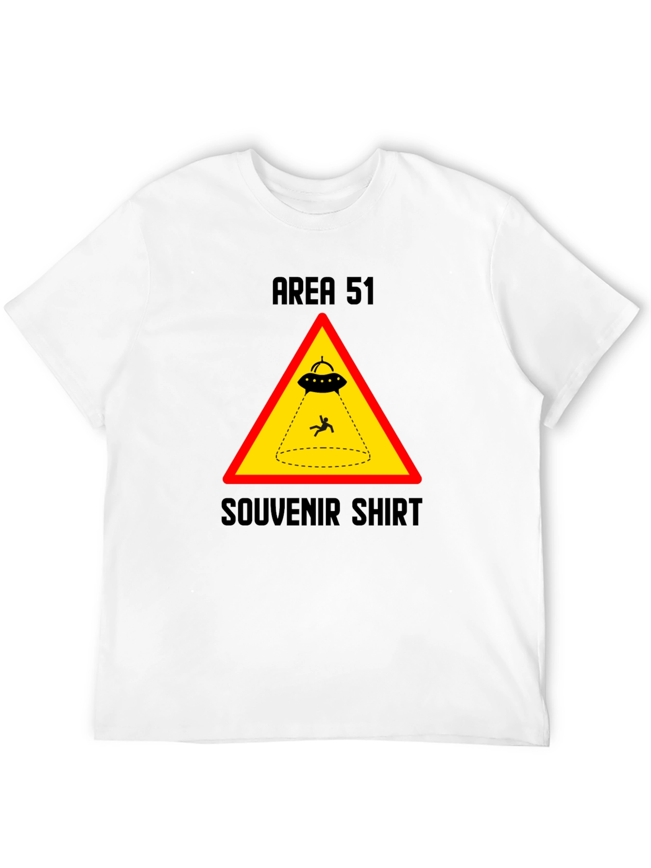 Area 51 Souvenir Shirt - Black UFO Abduction Tee
