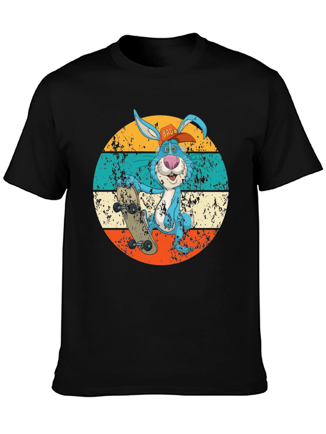 Cool Retro Skater Bunny T-Shirt