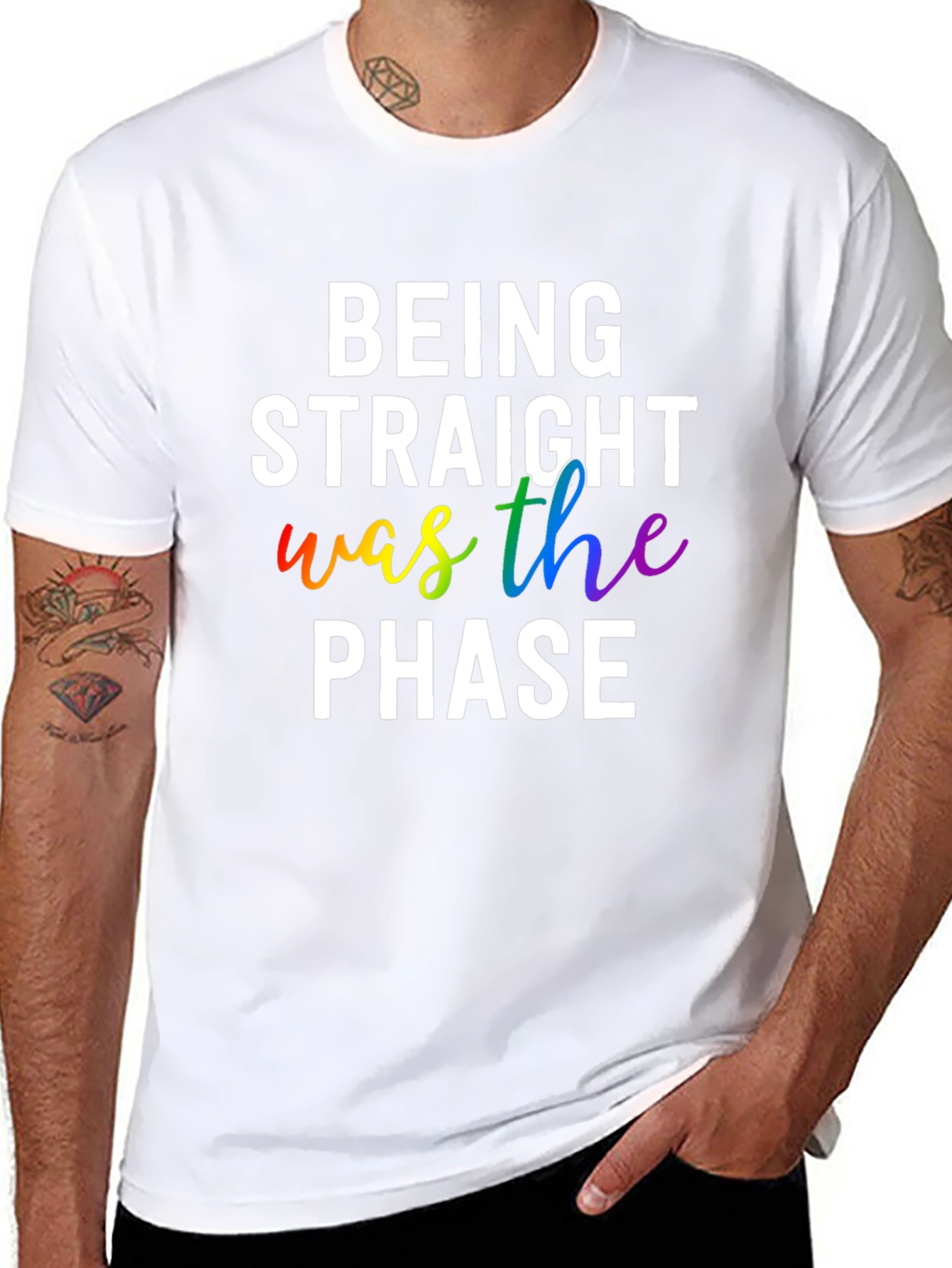 Being Straight Was The Phase LGBTQ+ Pride T-Shirt