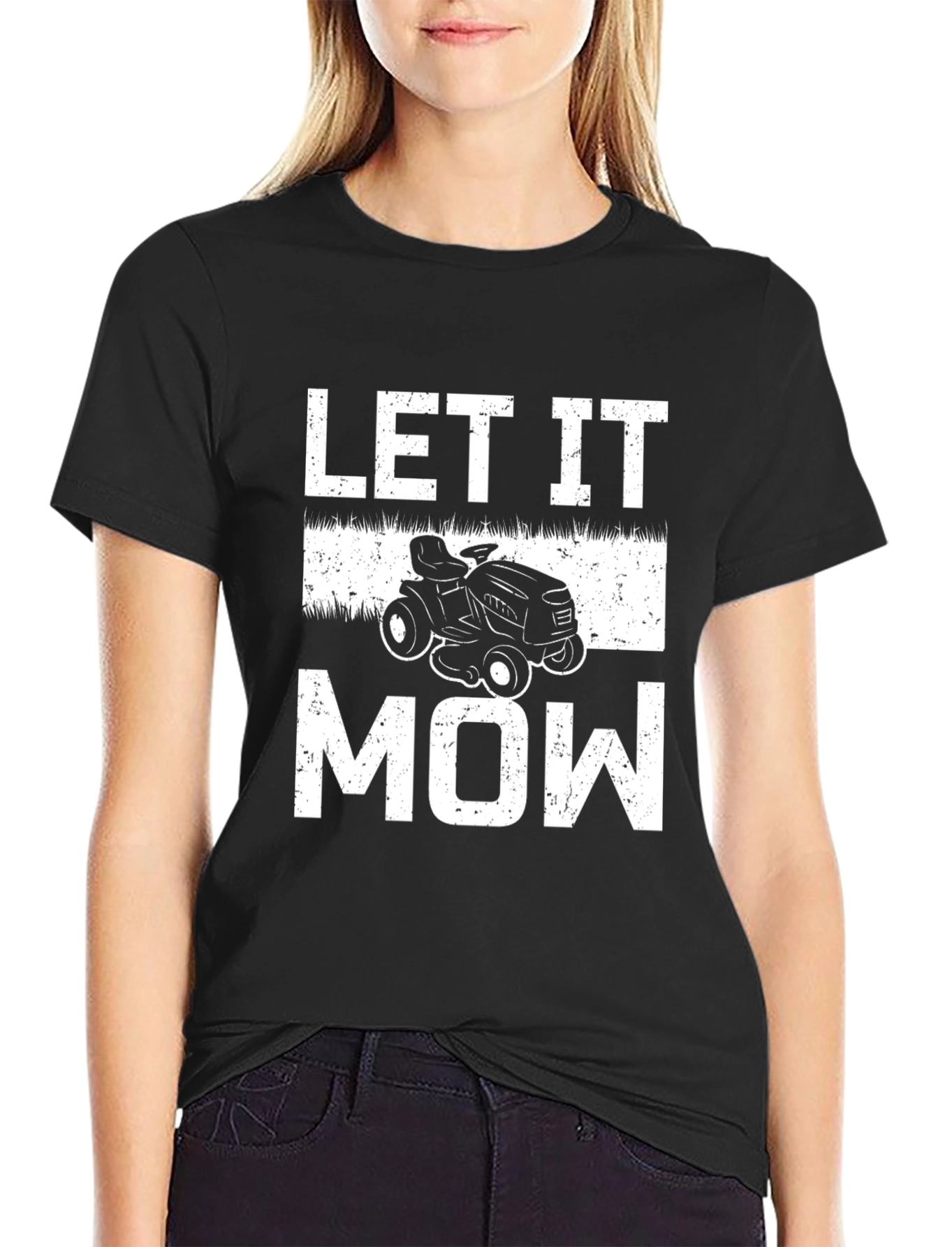 Let It Mow T-Shirt - Lawn Mower Graphic Tee