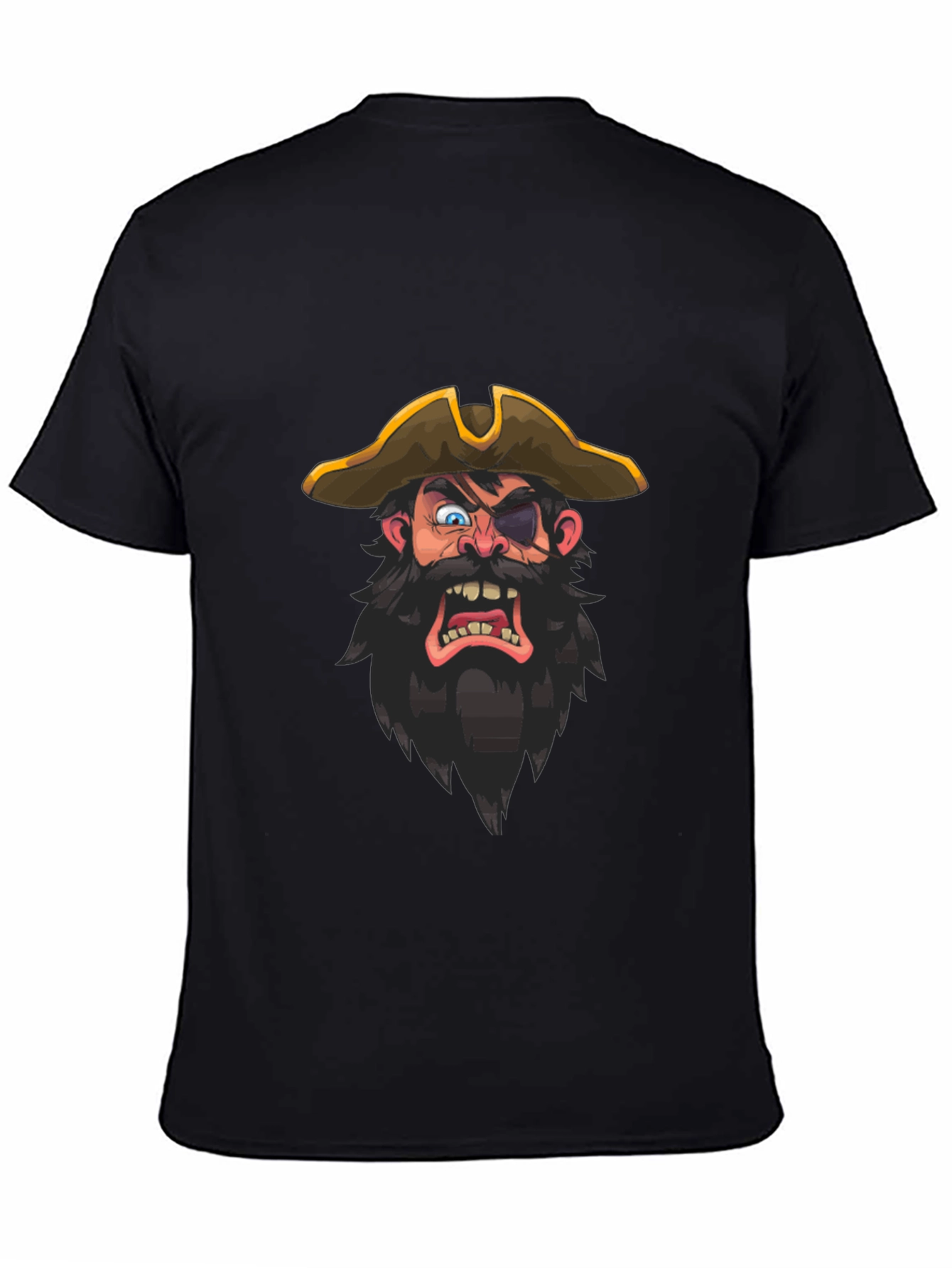 Pirate Graphic Tee - Mens Black T-Shirt