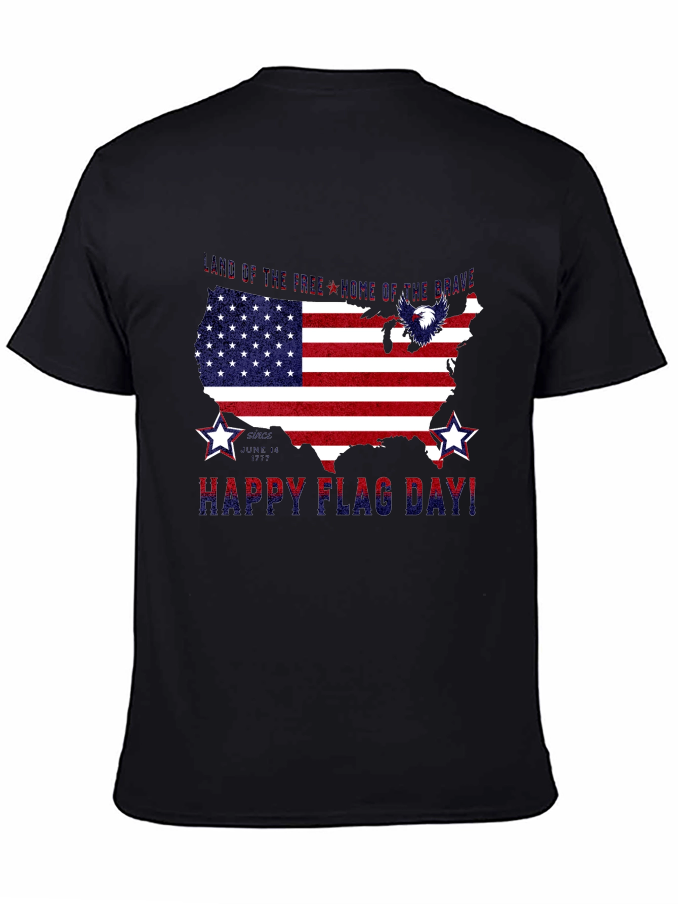 Patriotic USA Flag Happy Flag Day T-Shirt
