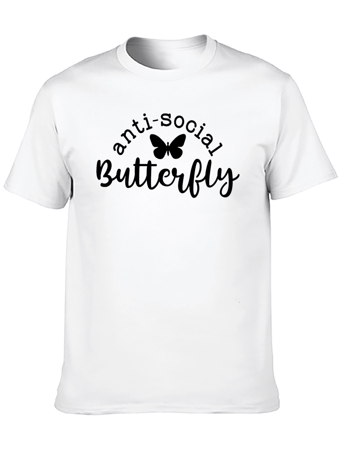 Anti-Social Butterfly Black T-Shirt
