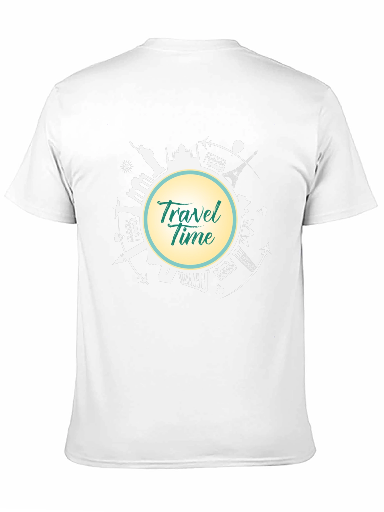 Travel Time T-Shirt - Black Graphic Tee