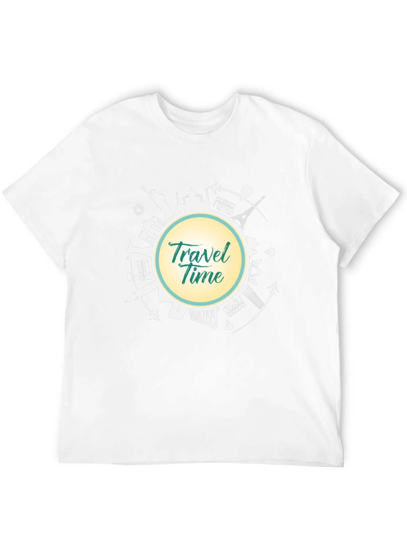 Travel Time T-Shirt - Black Graphic Tee