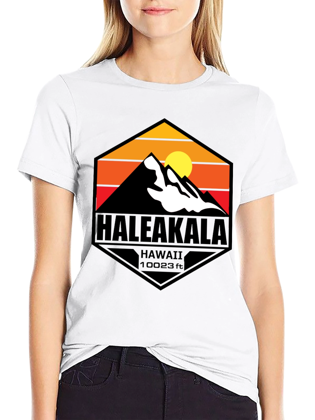 Haleakala Hawaii Graphic T-Shirt - Mountain Design