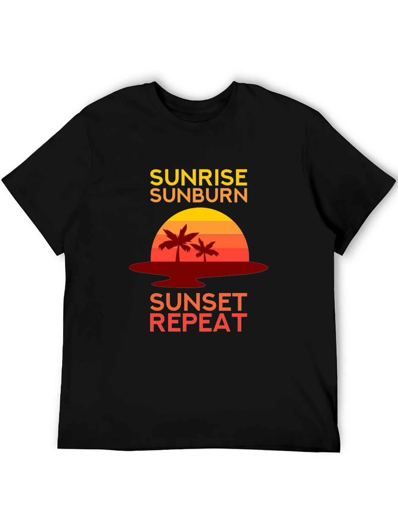 Sunrise Sunburn Sunset Repeat Graphic Tee