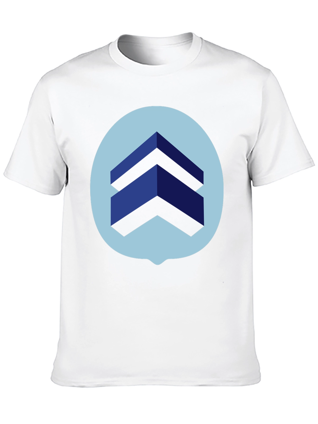 Geometric Graphic Print Tee - Modern Design