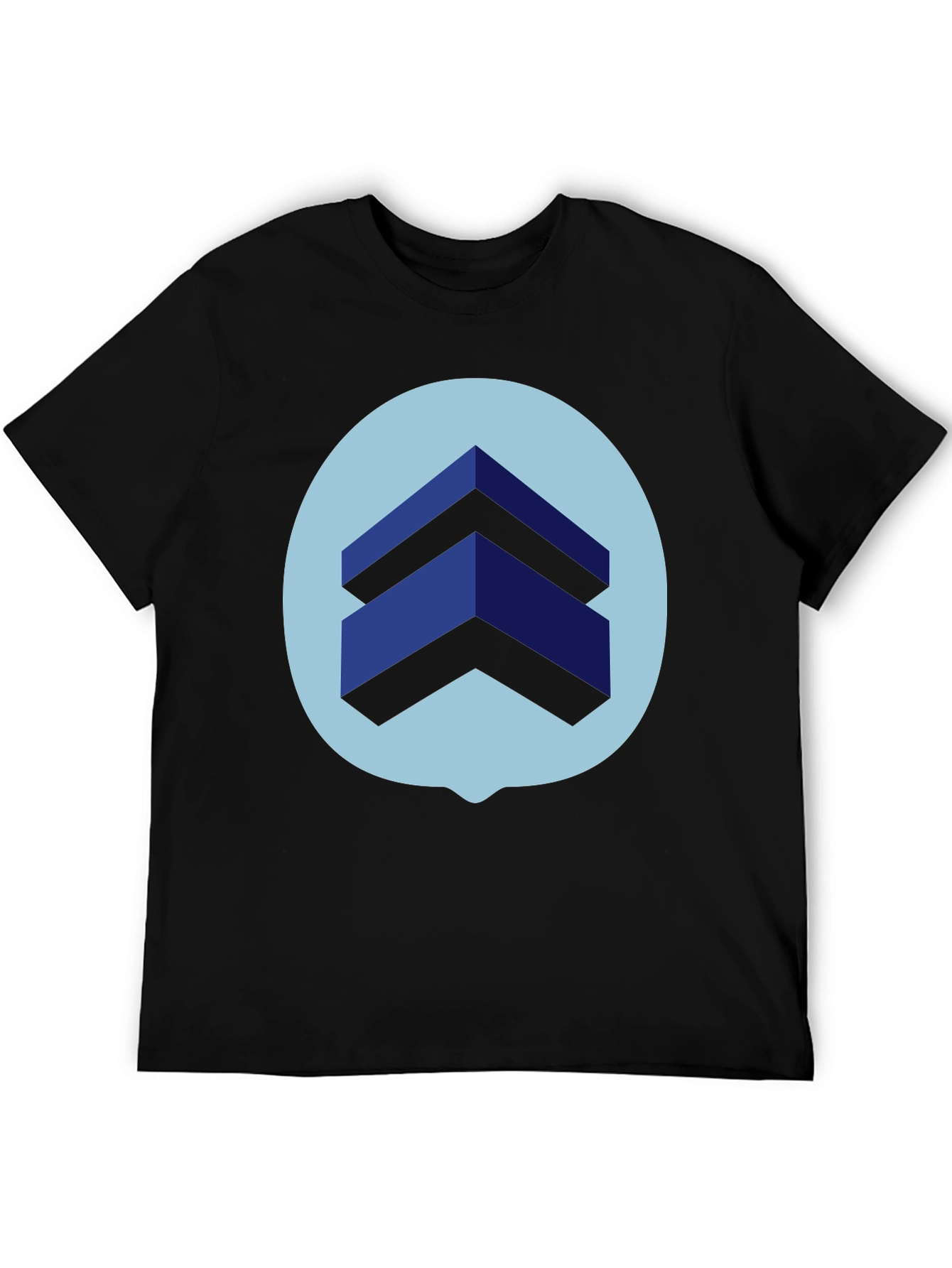 Geometric Graphic Print Tee - Modern Design