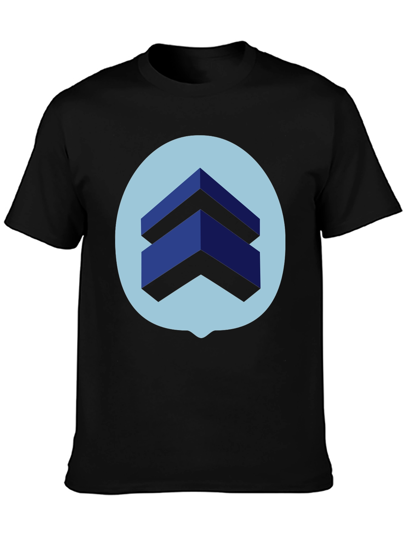 Geometric Graphic Print Tee - Modern Design