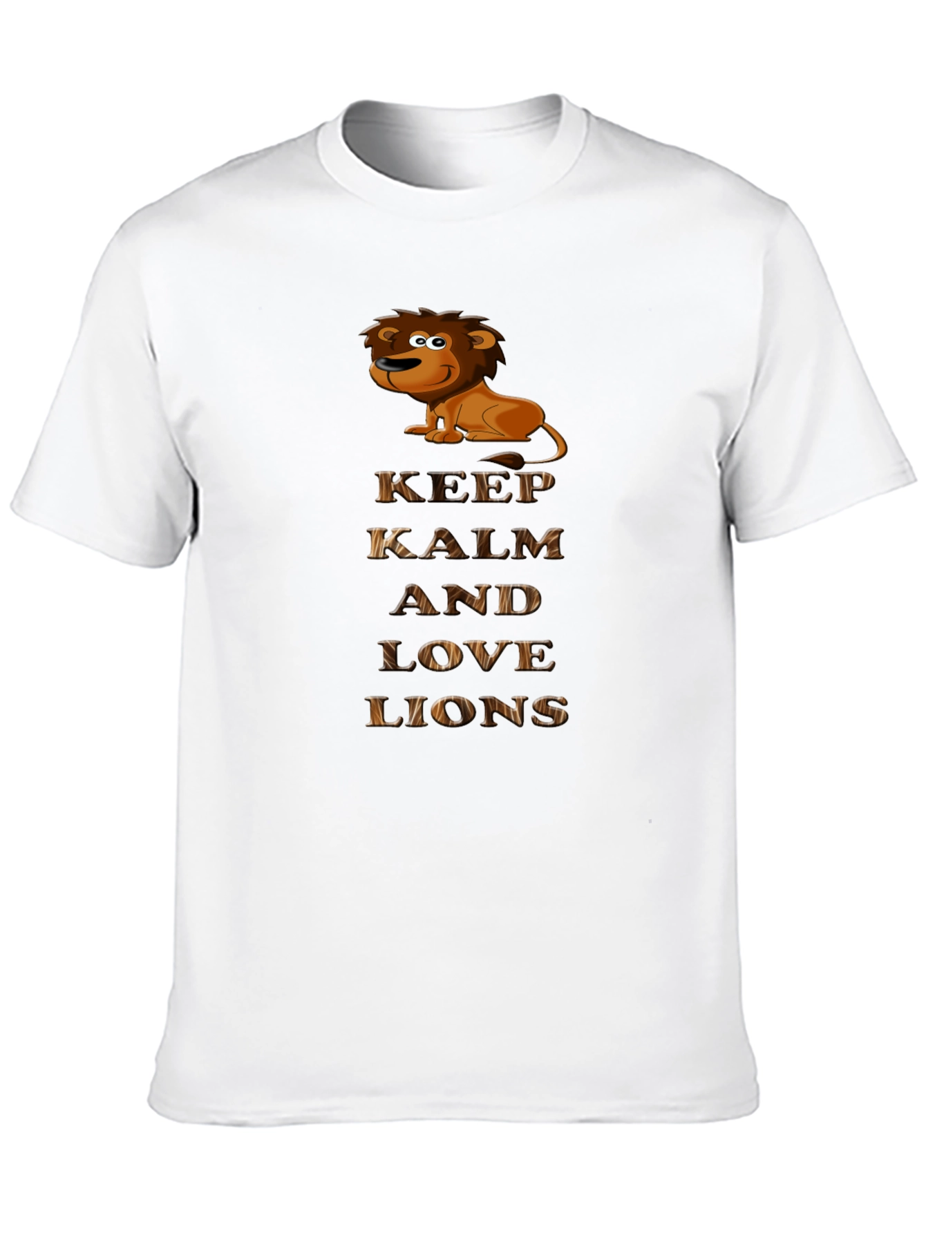 Keep Calm and Love Lions Graphic T-Shirt