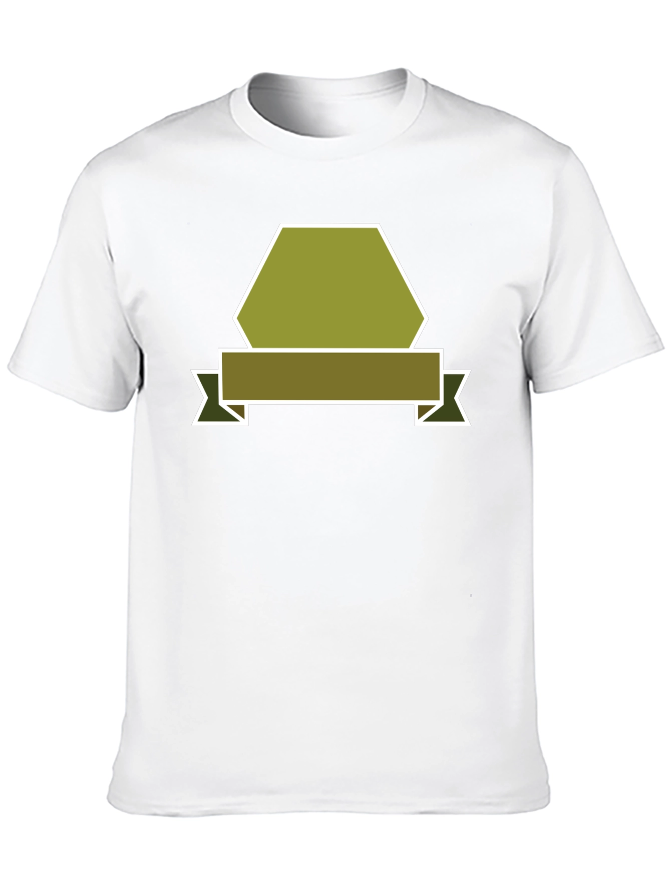 Olive Badge Graphic Tee - Modern Casual Style