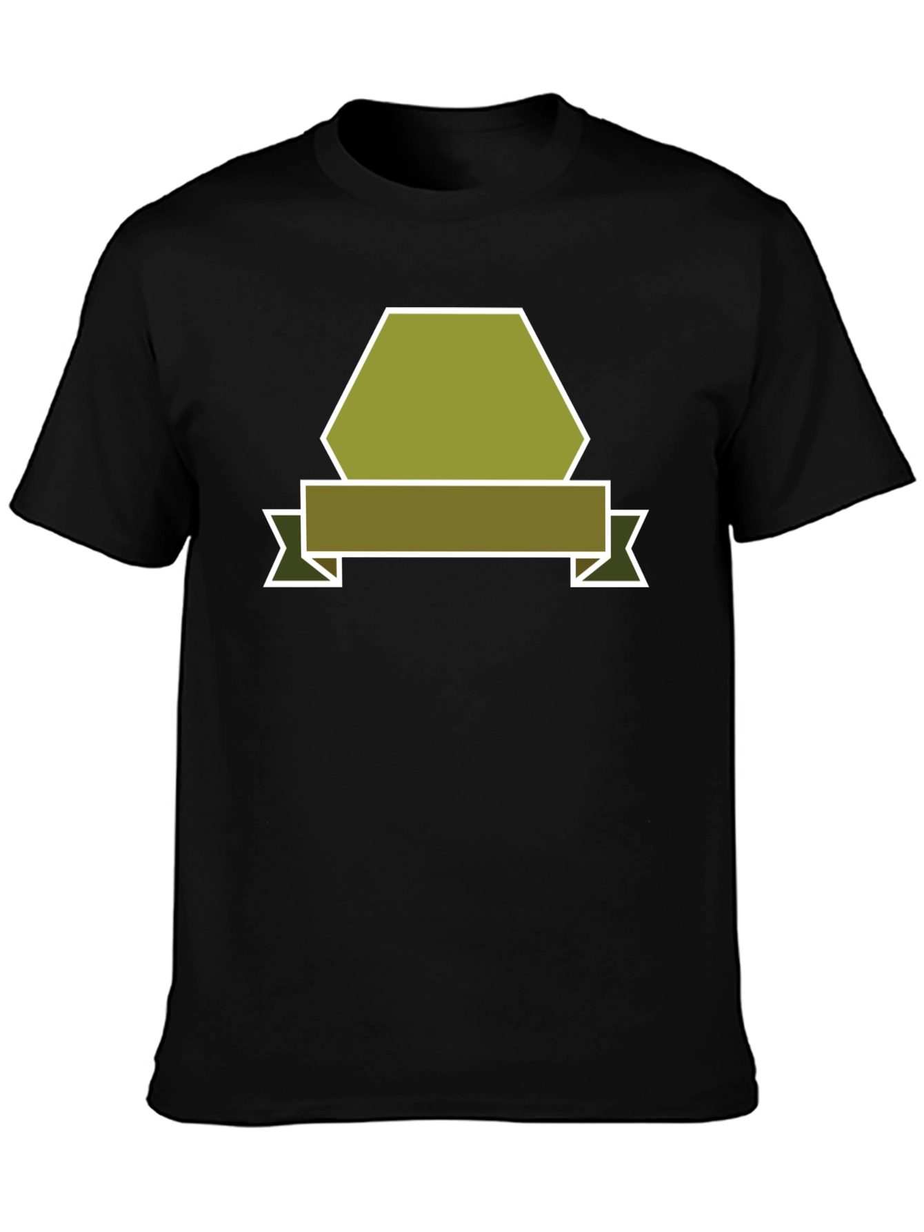 Olive Badge Graphic Tee - Modern Casual Style