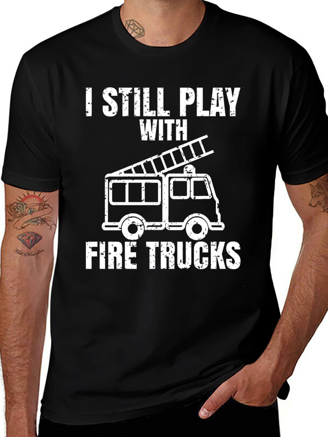 Fire Truck Graphic T-Shirt - I Still Play