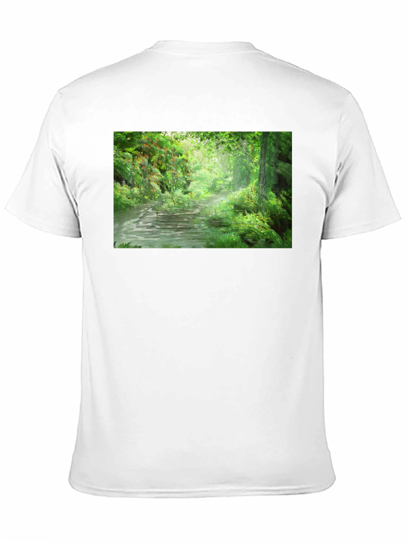Nature Path T-Shirt - Lush Forest Scene