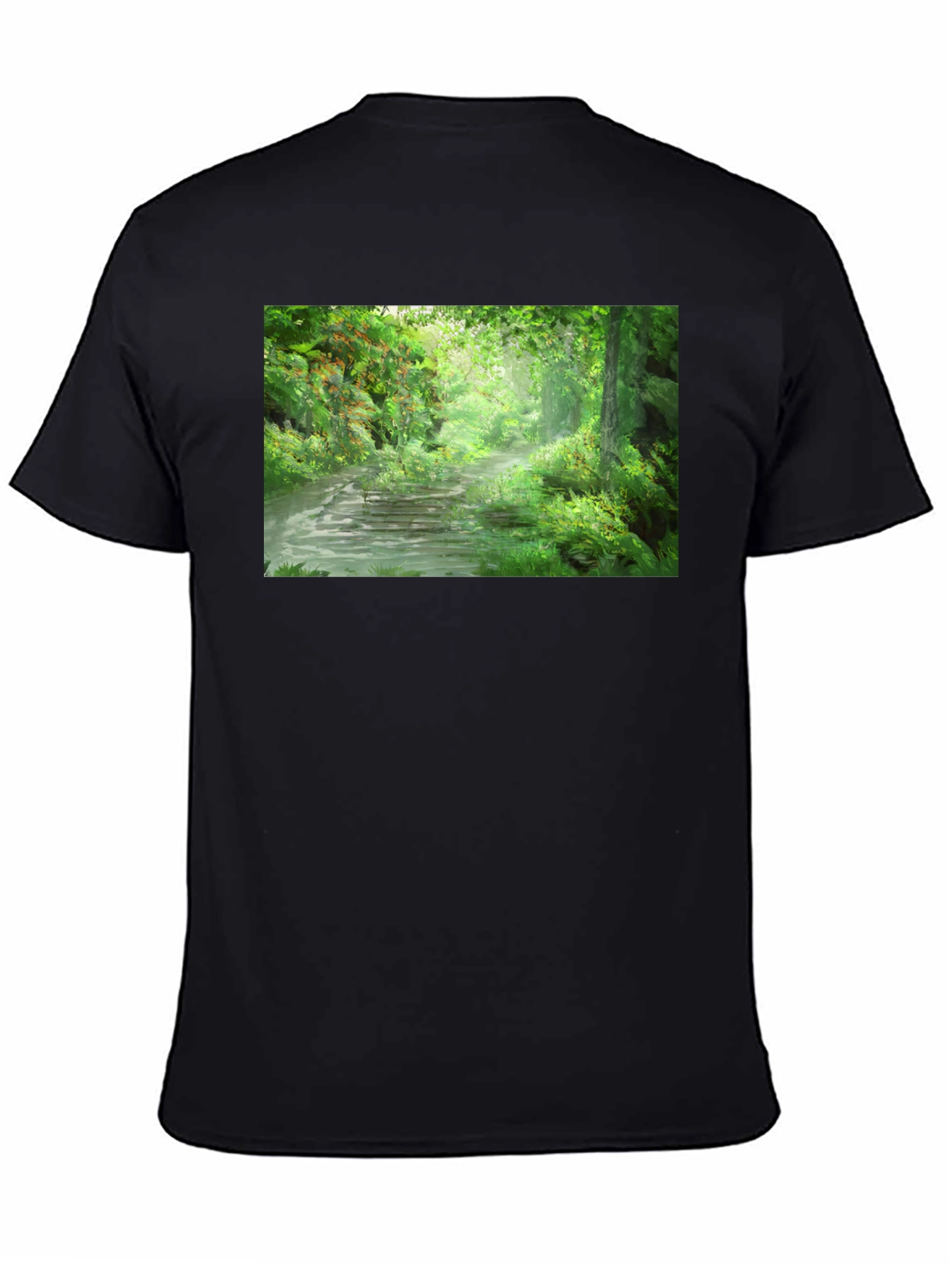 Nature Path T-Shirt - Lush Forest Scene
