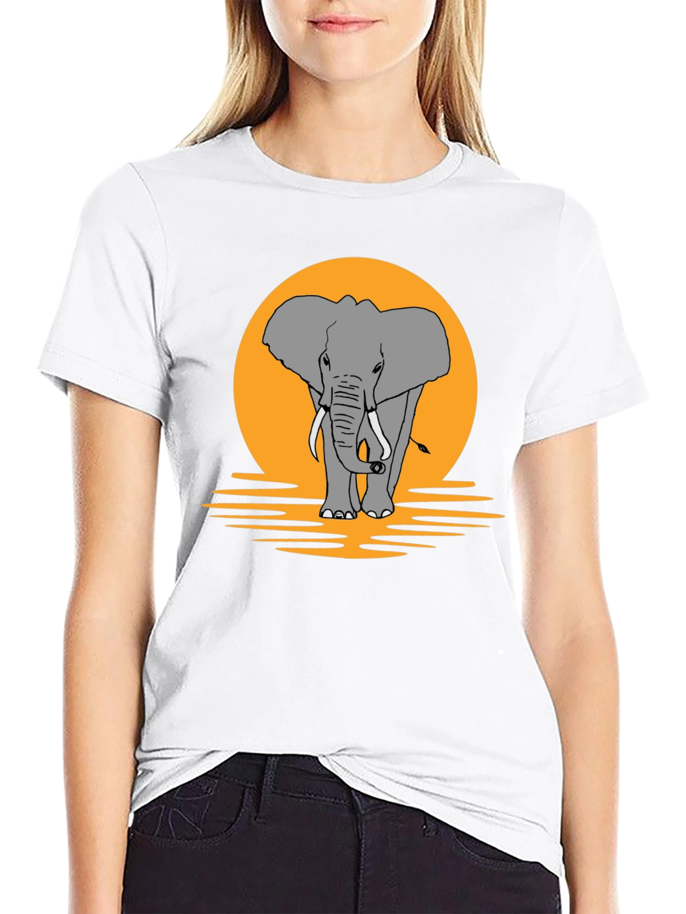 Elephant Graphic T-Shirt - Nature Inspired Design