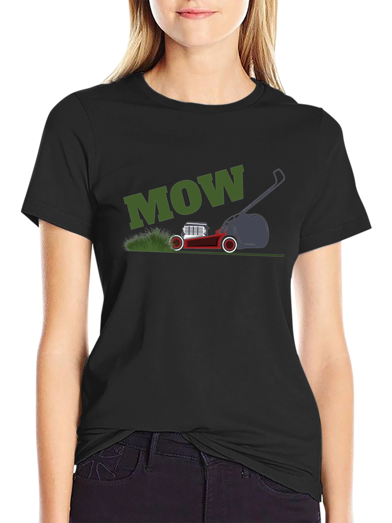 Mow Lawn Mower T-Shirt Funny Dad Humor Tee