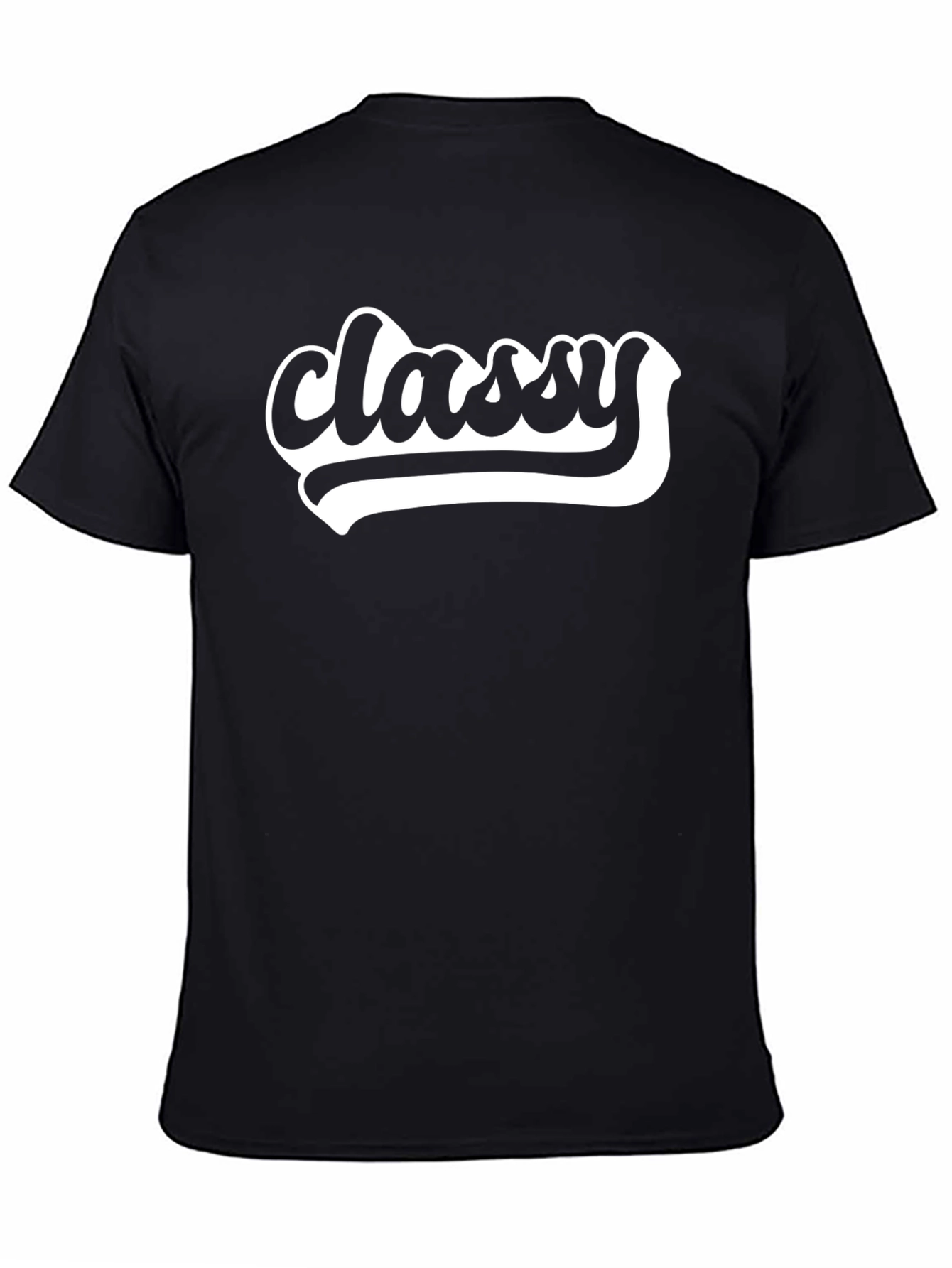 Classy Black Graphic T-Shirt