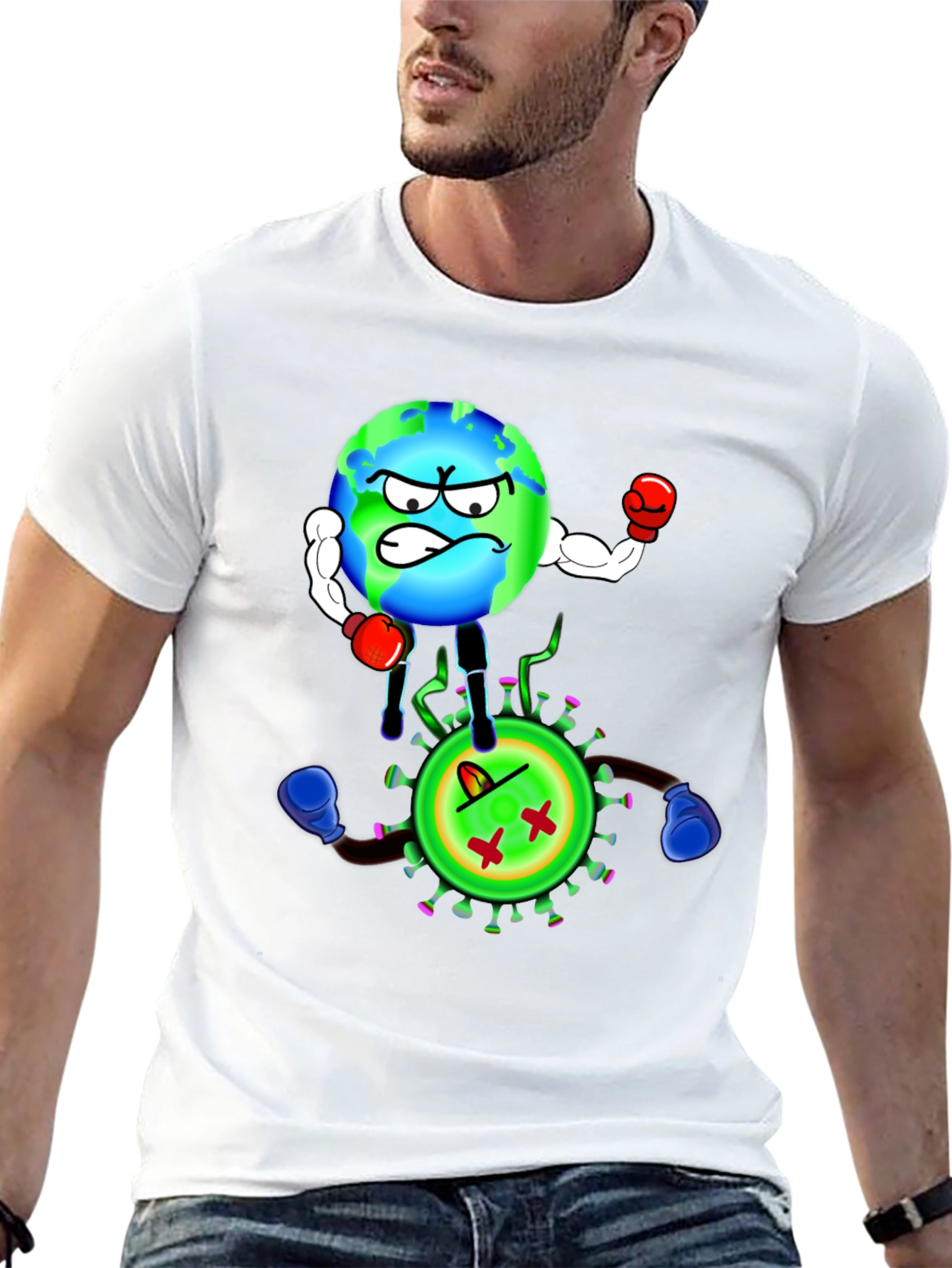 Earth vs. Virus Graphic T-Shirt
