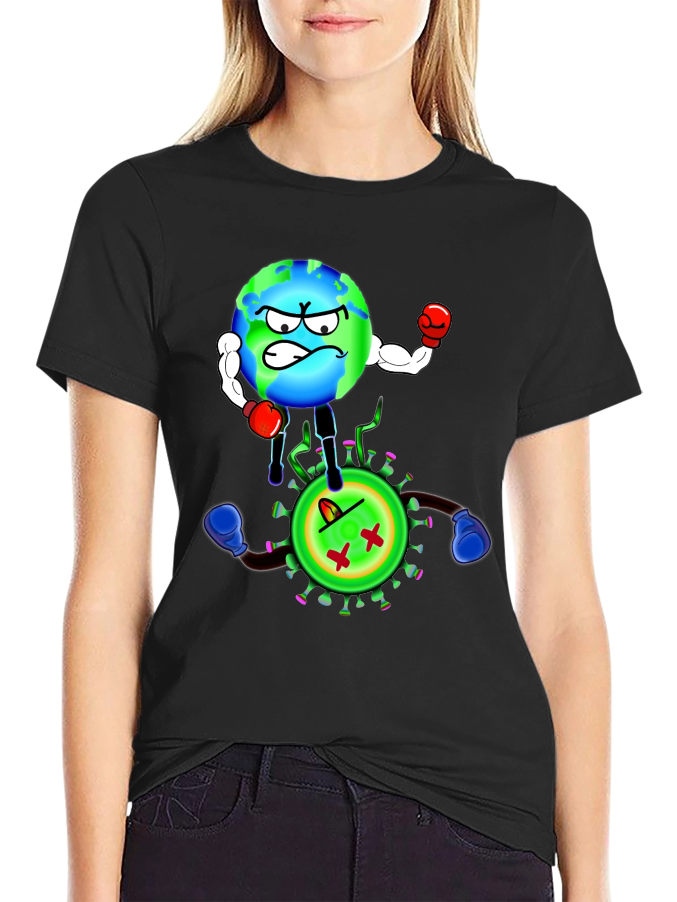 Earth vs. Virus Graphic T-Shirt