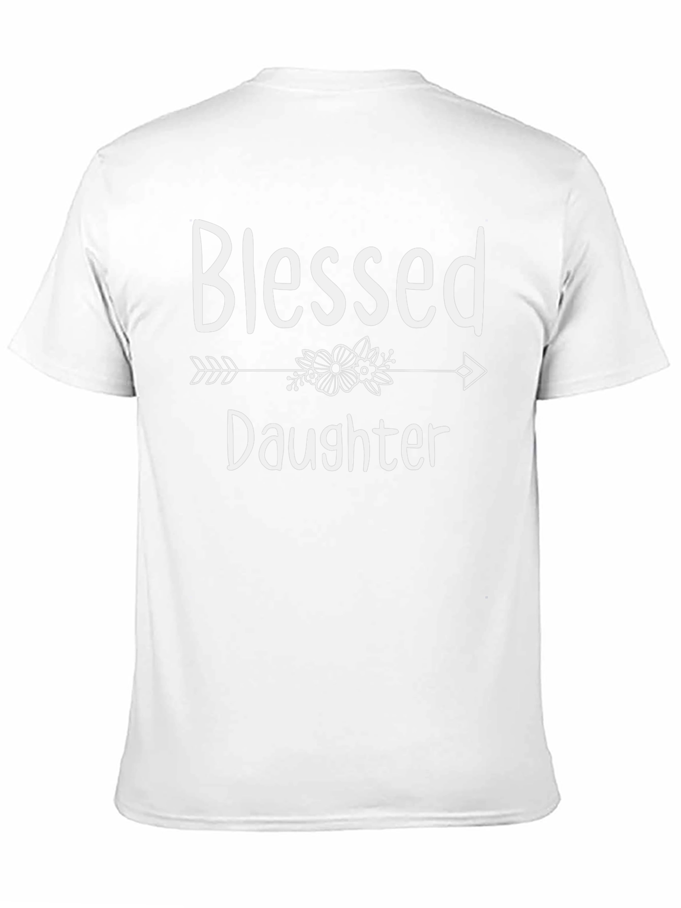 Blessed Daughter Graphic Tee - Black Cotton Shirt