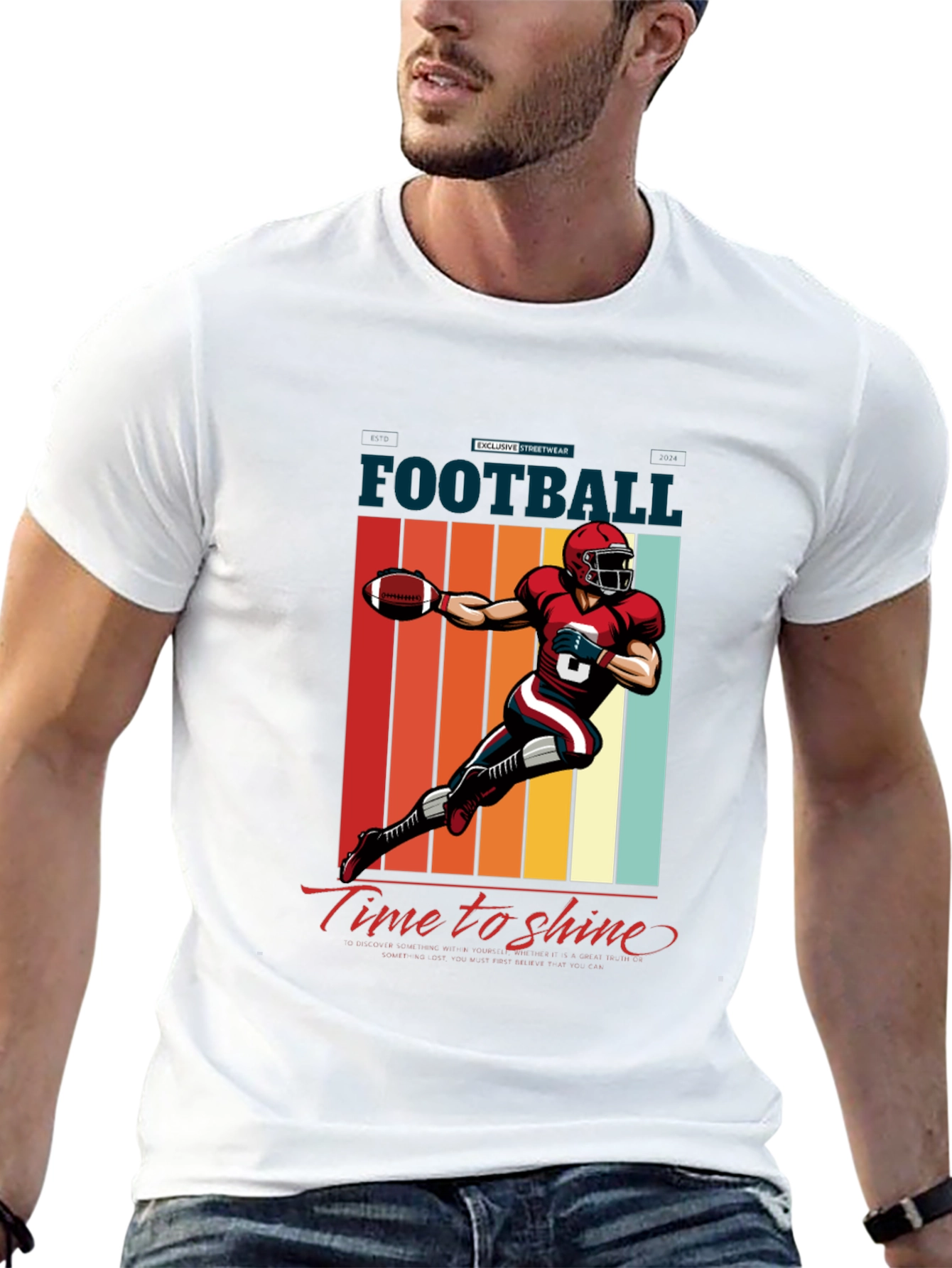 Football Time to Shine Graphic Tee