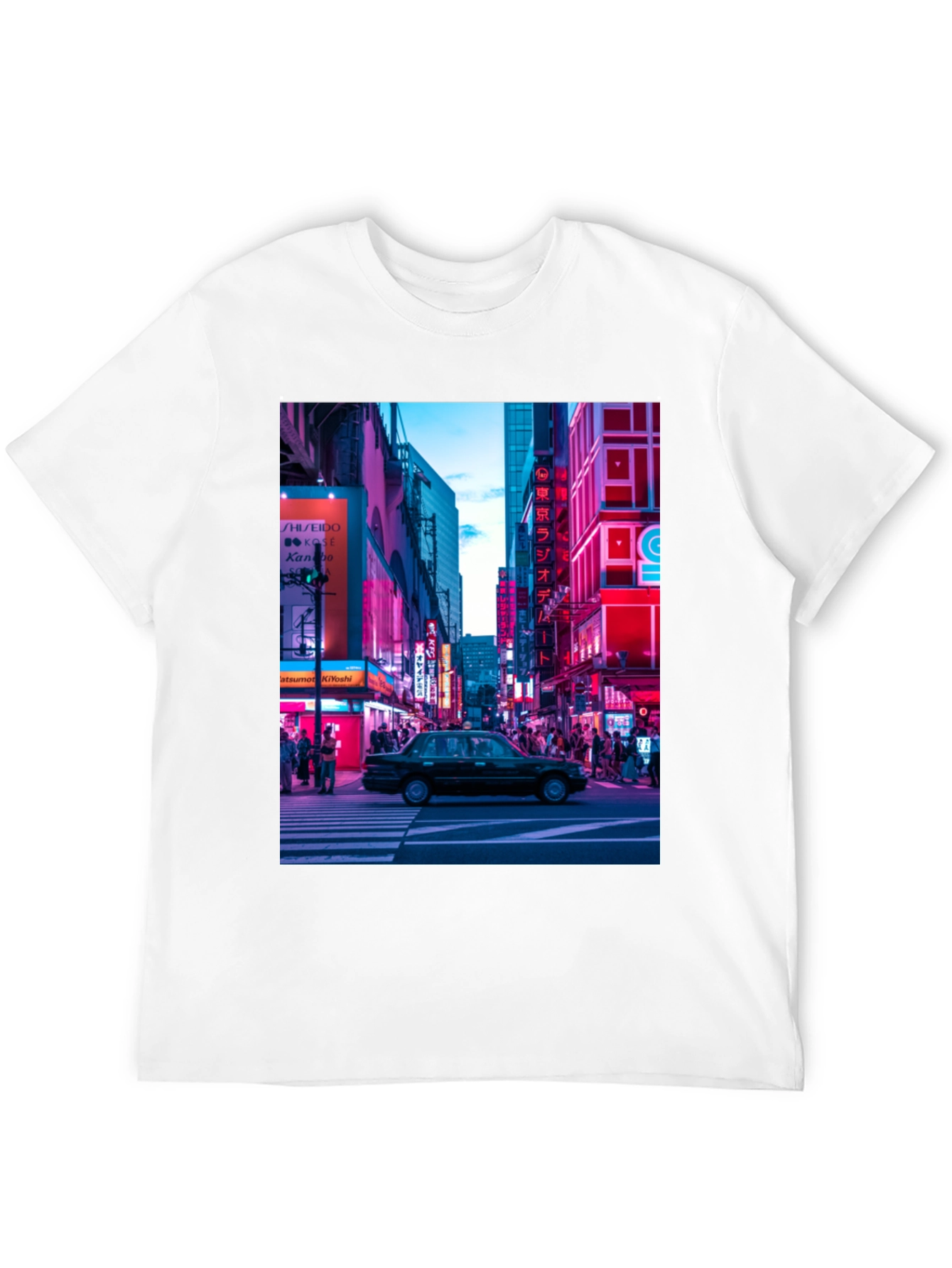 Neon Cityscape Graphic Tee