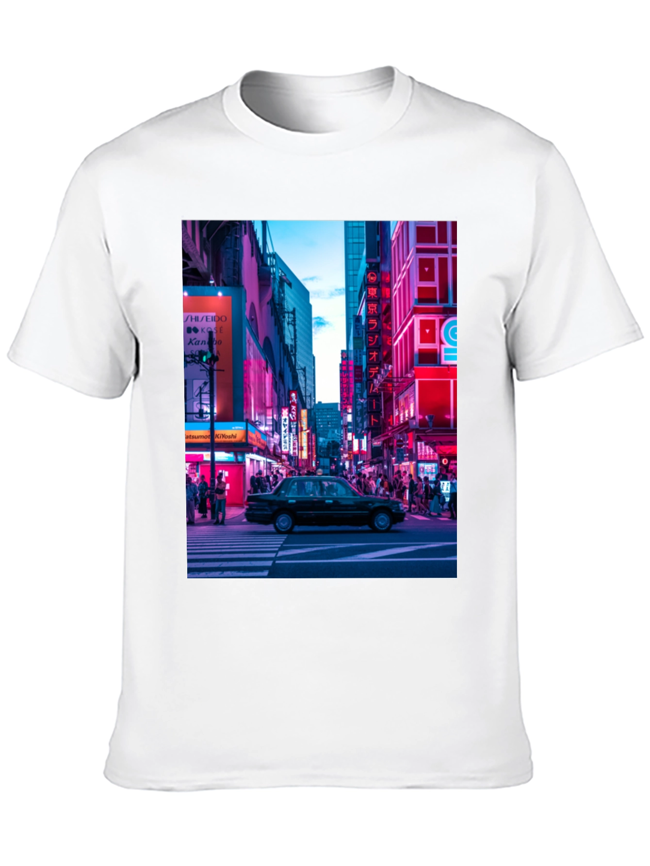 Neon Cityscape Graphic Tee