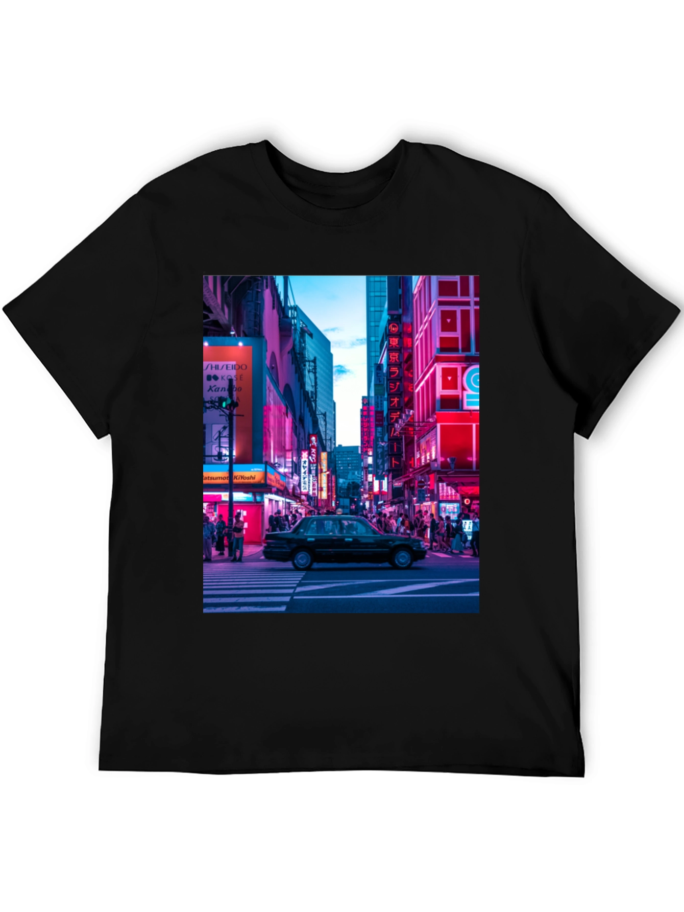 Neon Cityscape Graphic Tee