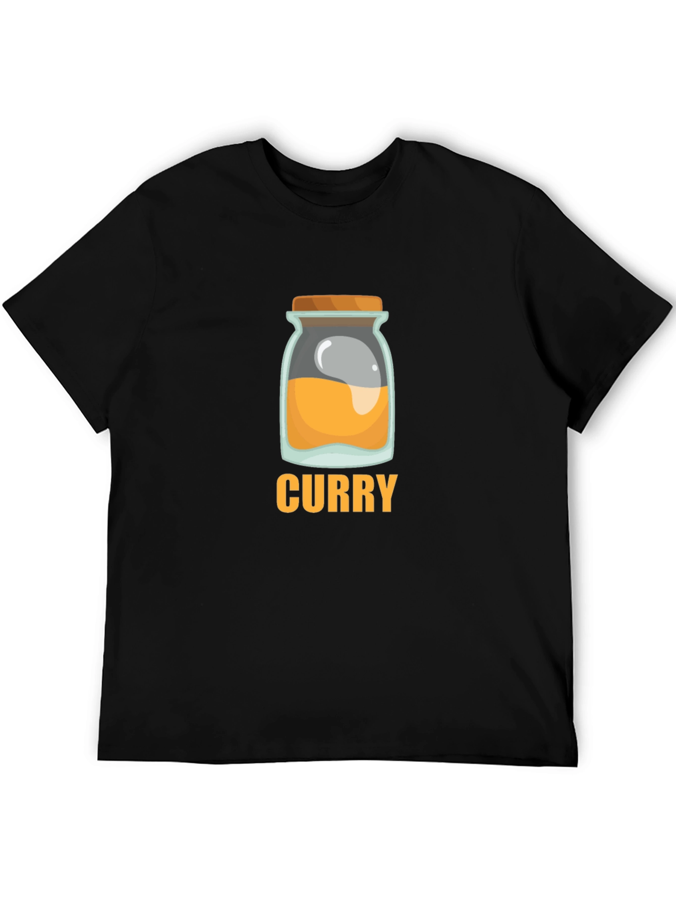 Curry Jar Graphic T-Shirt - Unique Foodie Tee