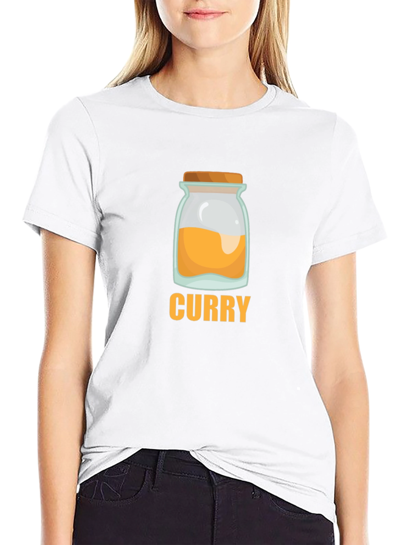 Curry Jar Graphic T-Shirt - Unique Foodie Tee