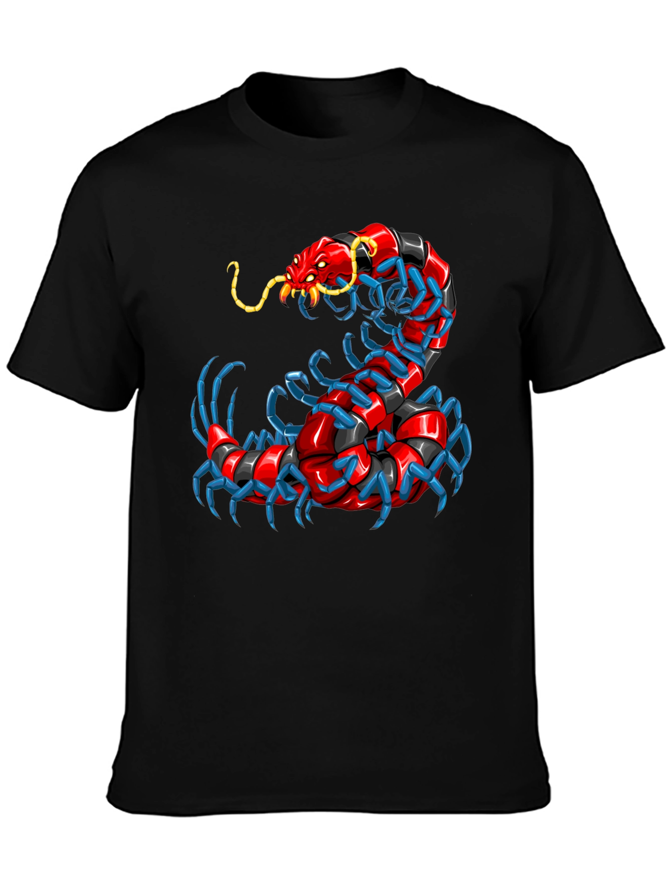 Centipede Graphic T-Shirt - Unique Bug Design