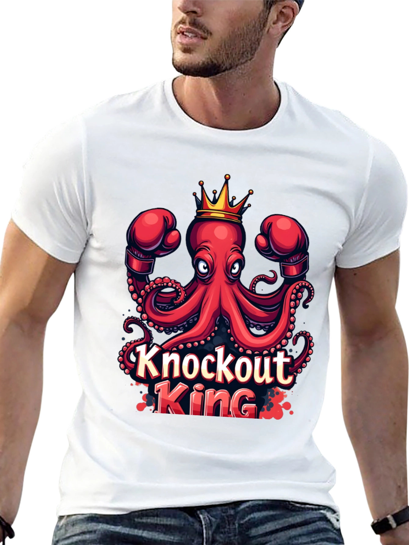 Knockout King Octopus Graphic Tee