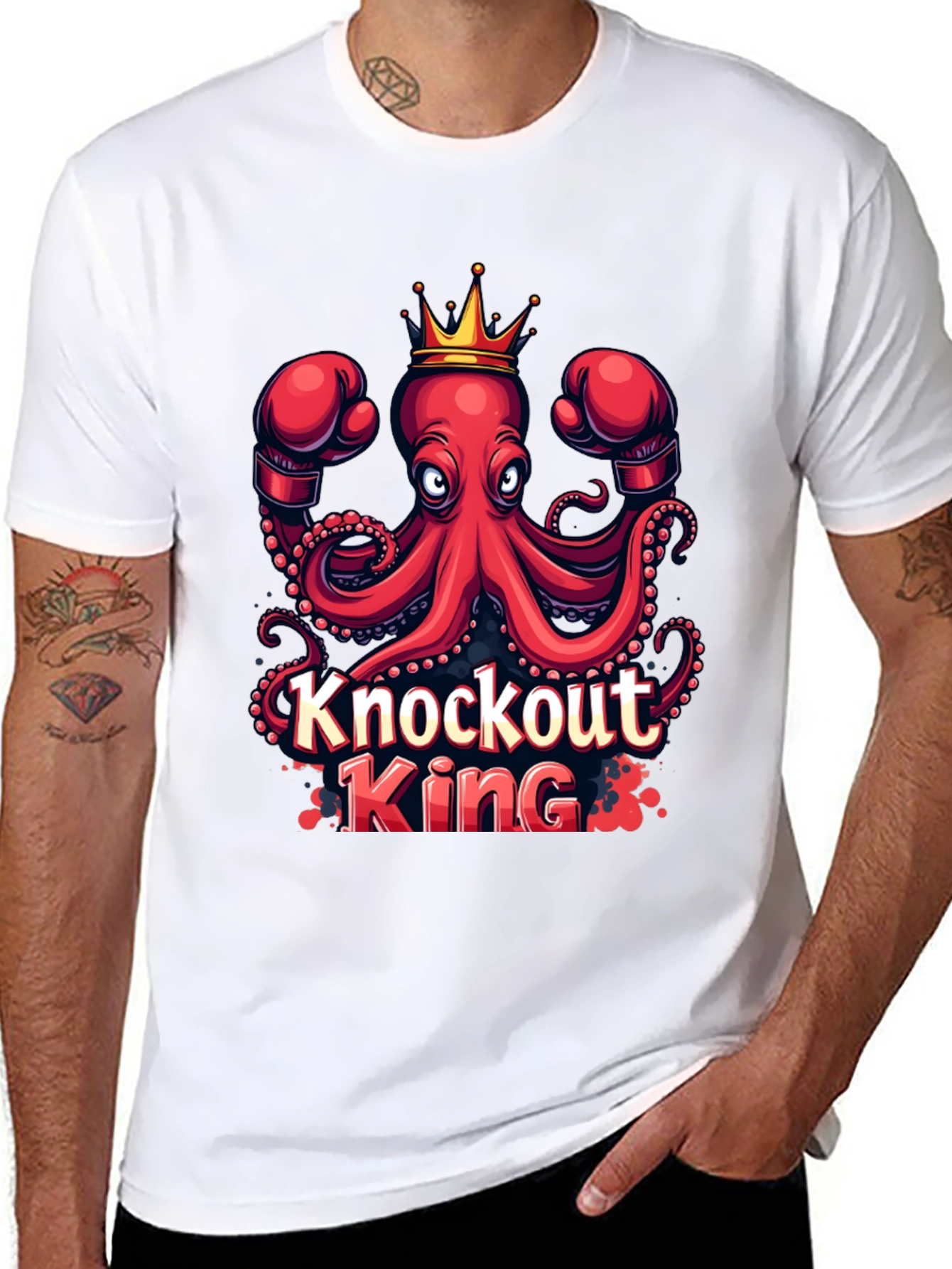 Knockout King Octopus Graphic Tee